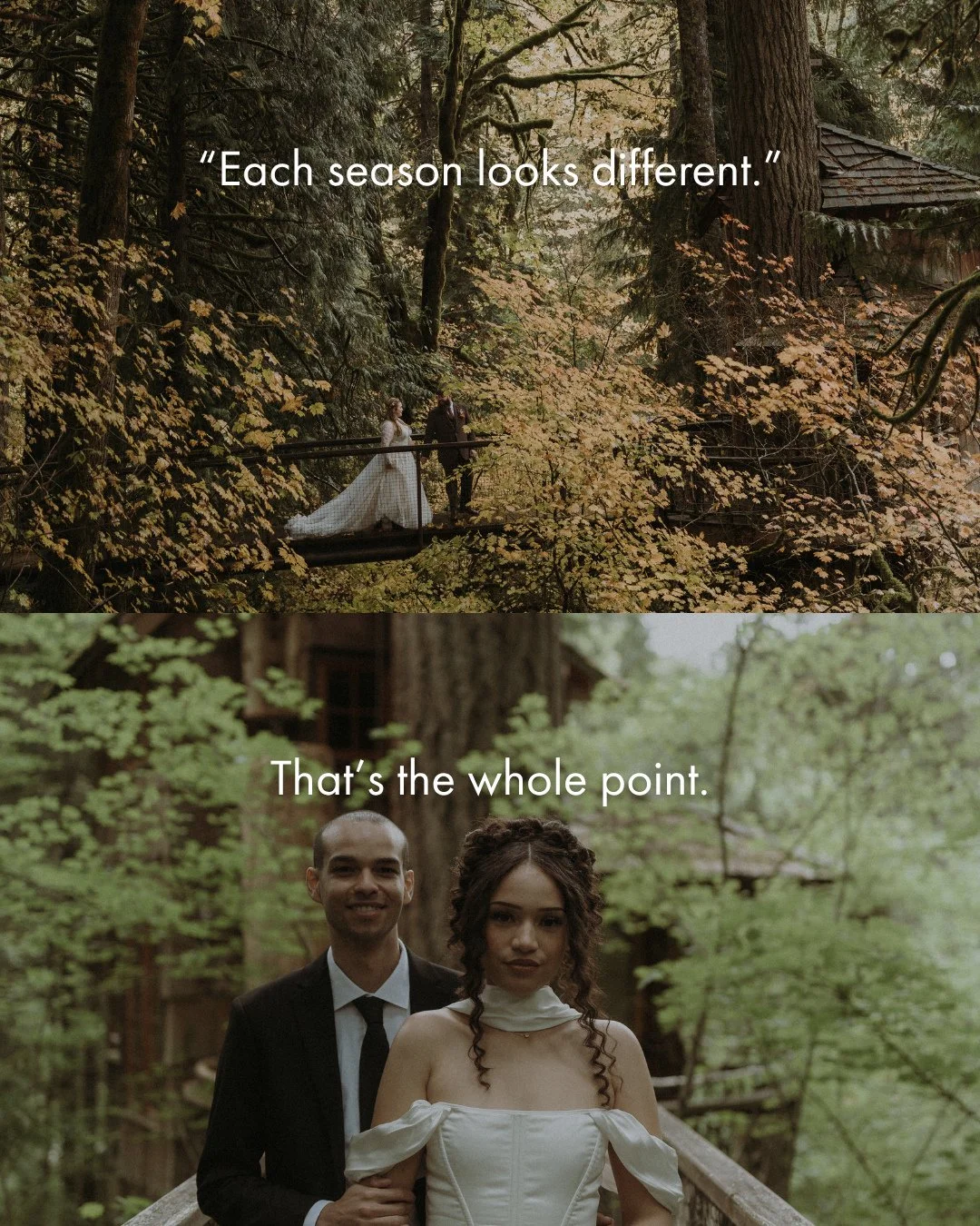 Moody, intimate, and romantic ❤️ Just how we like it. ⁠
⁠
There's still time to book your dream summer wedding or elopement in the trees. Link in bio to inquire 🫶⁠
⁠
📸: @toriosteraa⁠
📸: @ashleyhillstead_⁠
⁠
#treehouse #wedding #elopement #forest #