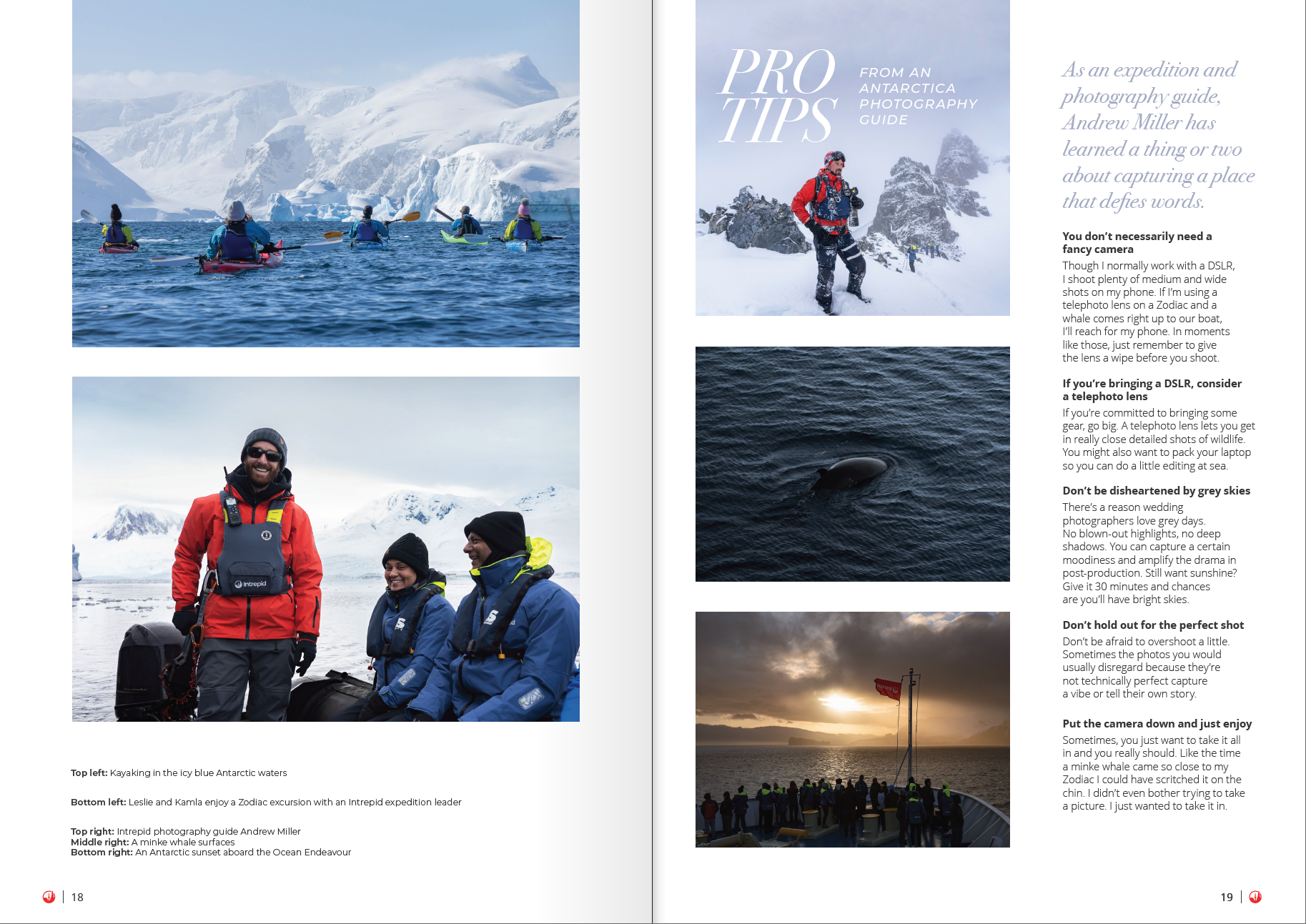 Photo Essay on page 5. Whale image and Sunset image on page 6 also shot by myself and used for Professional Photographer article.