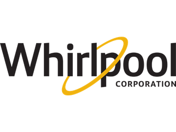 Whirlpool Corporation logo with black text and a yellow swirl.