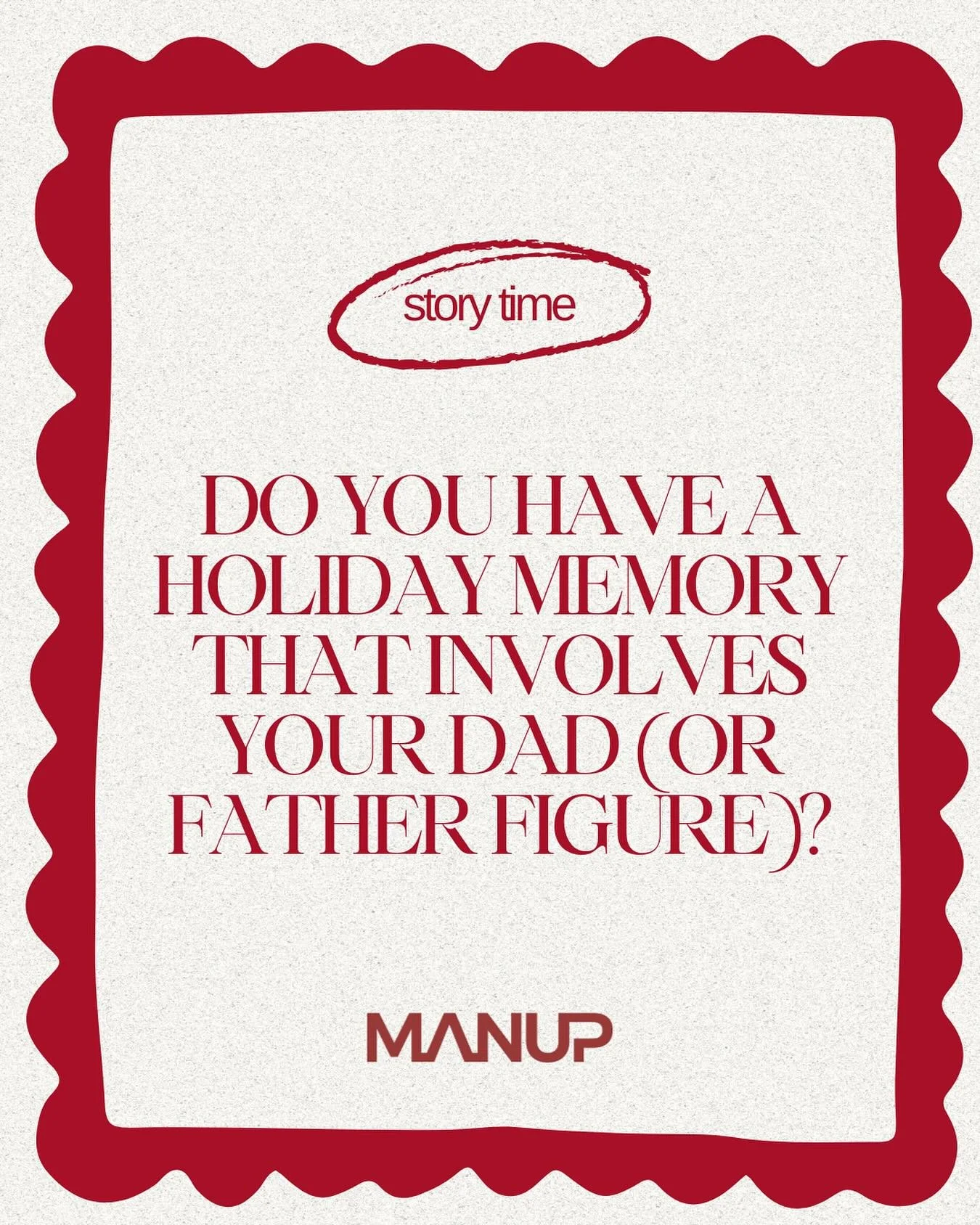 Do you have a holiday memory that involves your dad (or father figure)?