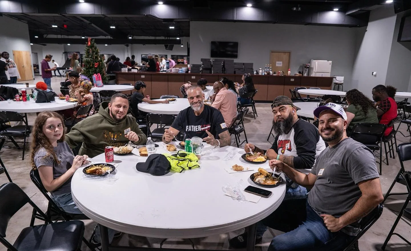 I always thank my God for you... - 1 Corinthians 1:4​

This week, we brought together all the fathers and young men in our programs for a Thanksgiving meal, an encouraging word, and some holiday fun. 

The bonds of brotherhood were strengthened among