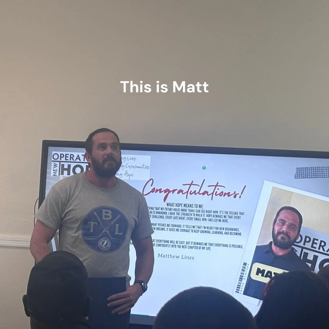 Because of your support, we can be there for dads like Matt. 

Dads that most people have given up on. 

Dads who are ready to make a change. 

Dads that God isn&rsquo;t finished with yet. 

Thank you for making these types of life-changing relations