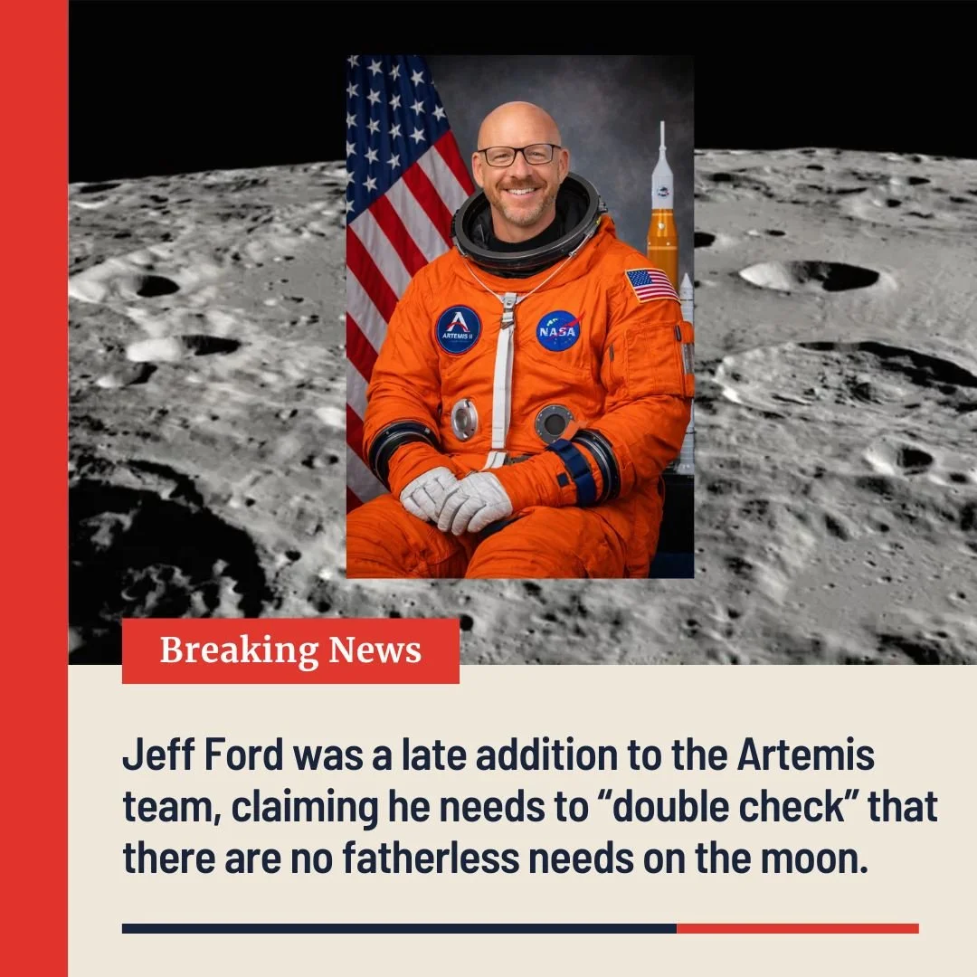 Fighting for the Fatherless, to infinity and beyond.