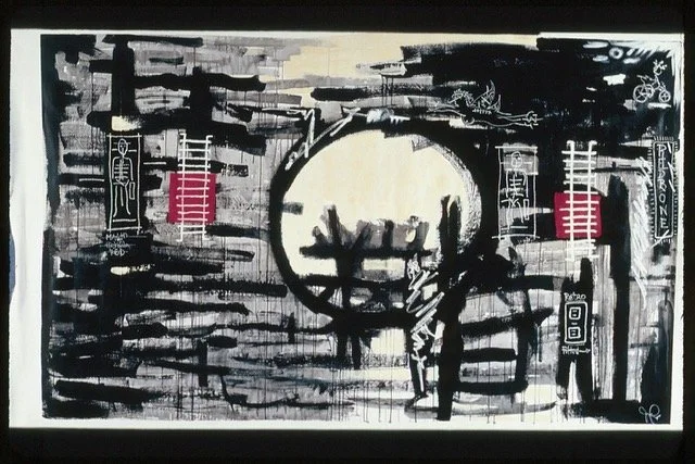 REDBONE - Acrylic & Oil Sticks on Canvas 2001 - 58 x 76