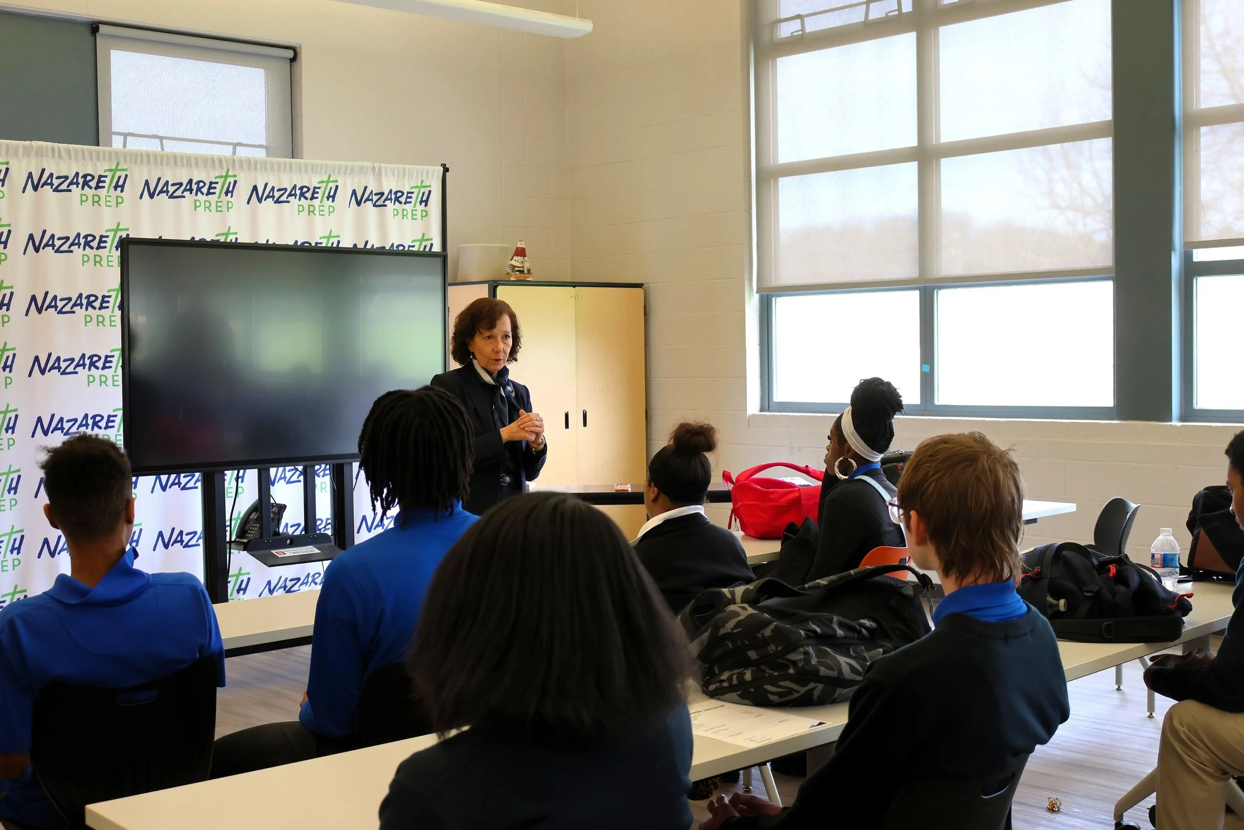 Holy Family University Visits Nazareth Prep!