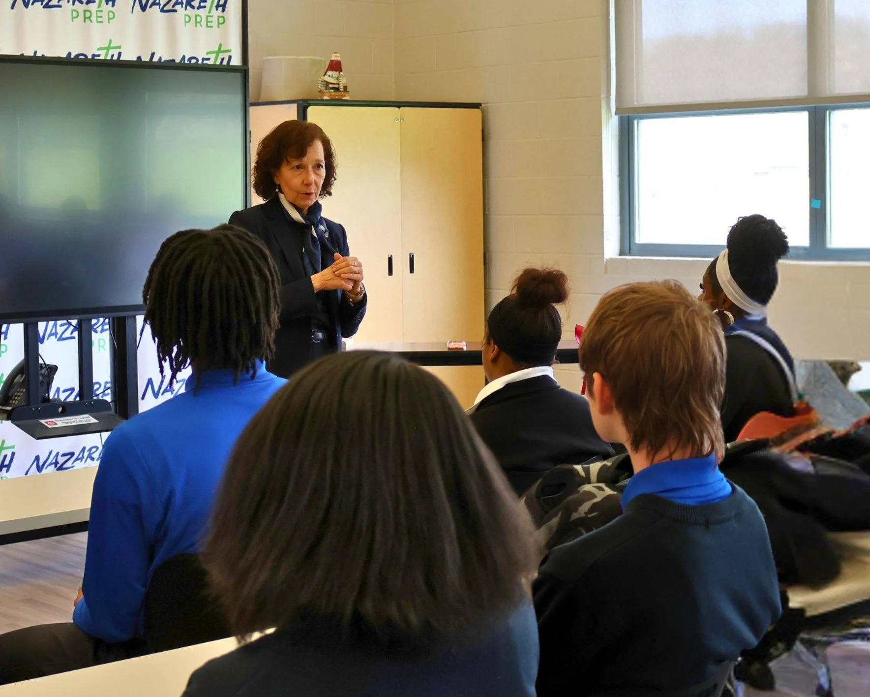 Holy Family University Visits Nazareth Prep!