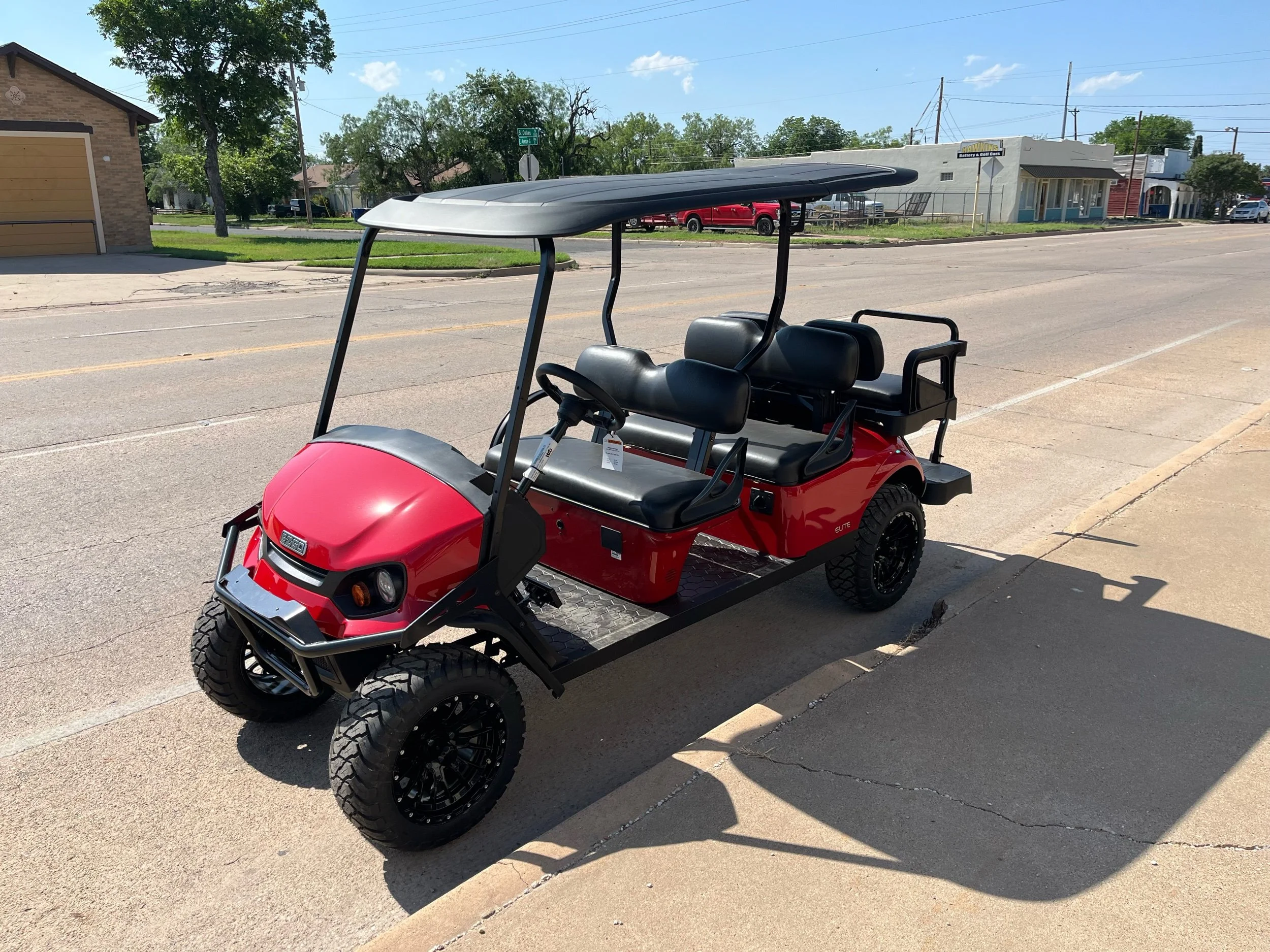 2024 Flame Red E-Z-GO L6-Elite 4.2 — Hawkins Battery & Golf Cars