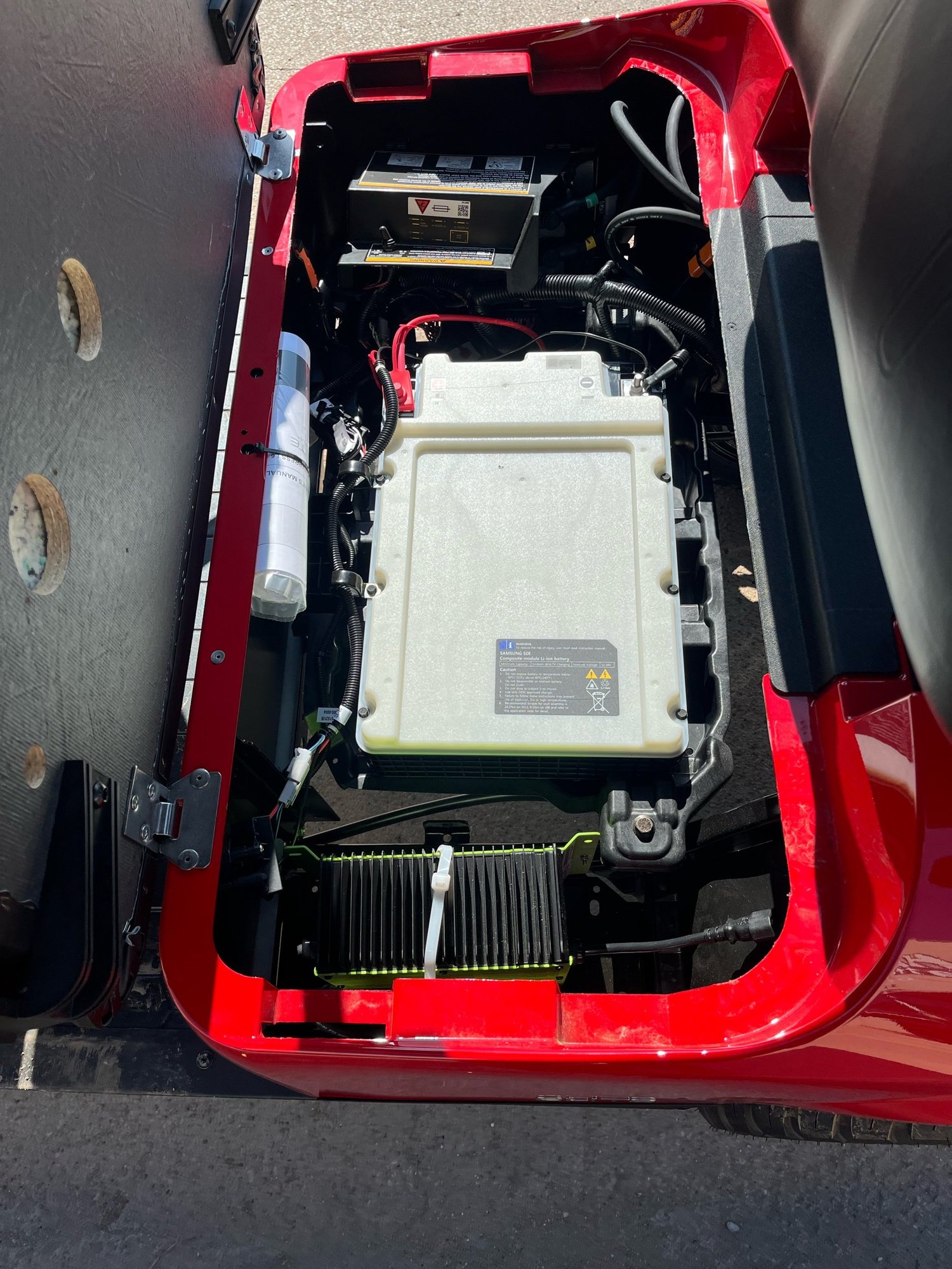 2024 Flame Red E-Z-GO L6-Elite 4.2 — Hawkins Battery & Golf Cars