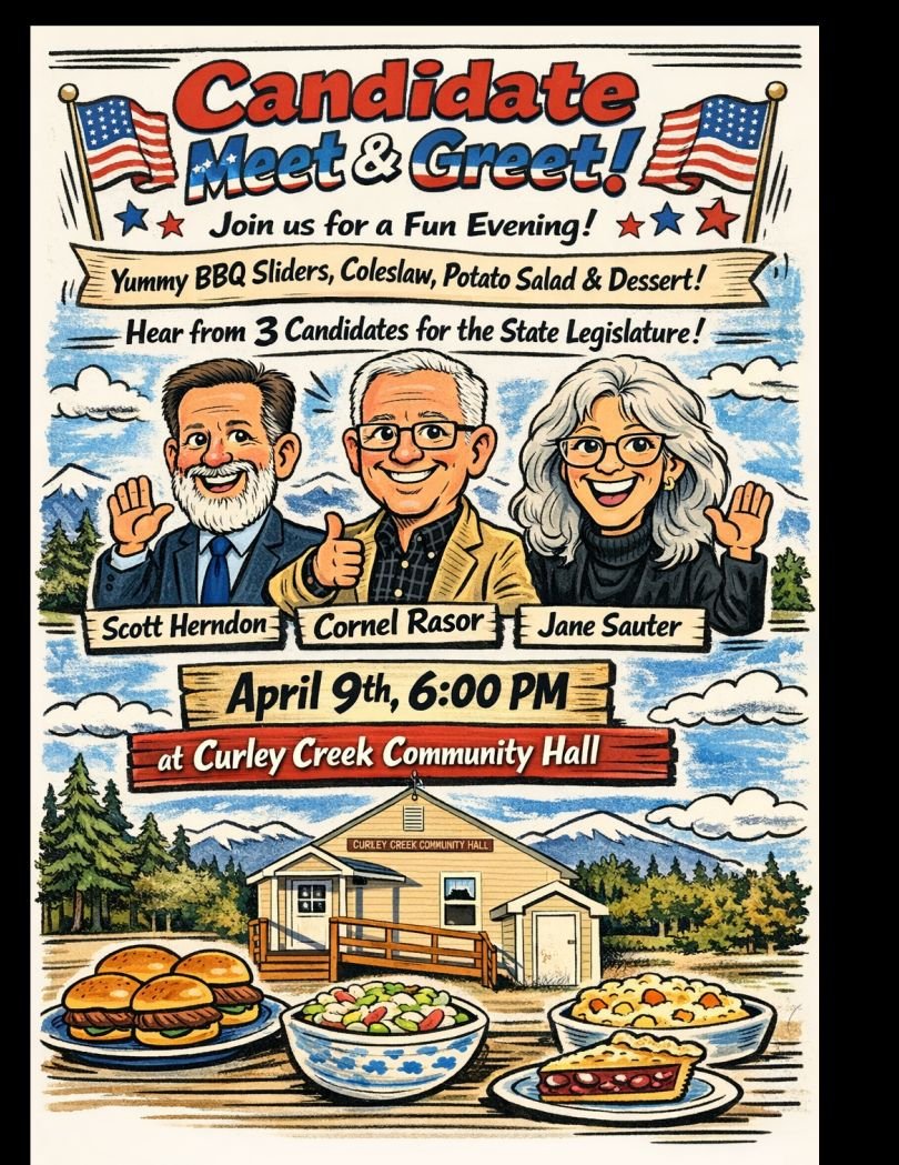 Meet and Greet at the Curley Creek Community Hall