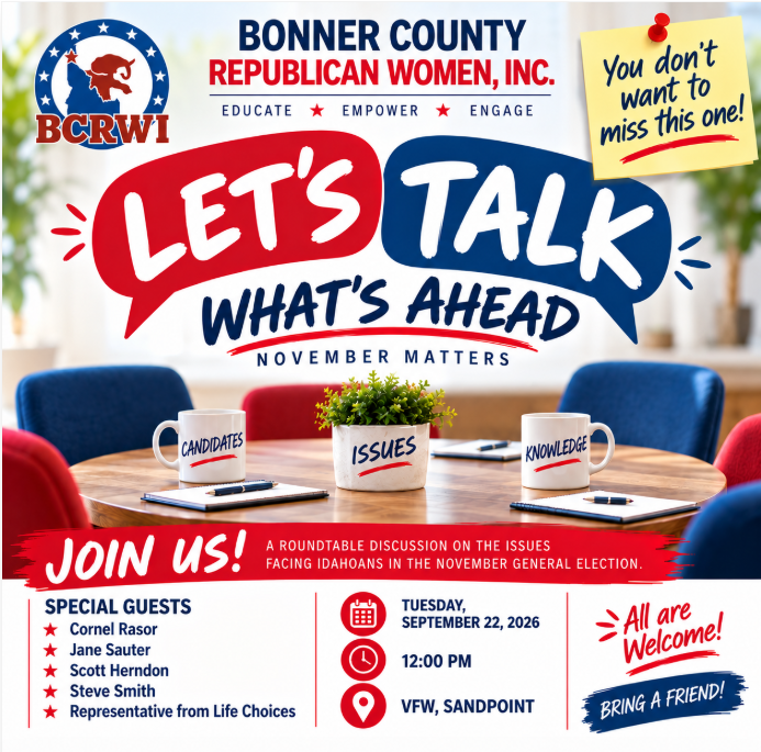 Bonner County Republica Women Inc. Forum