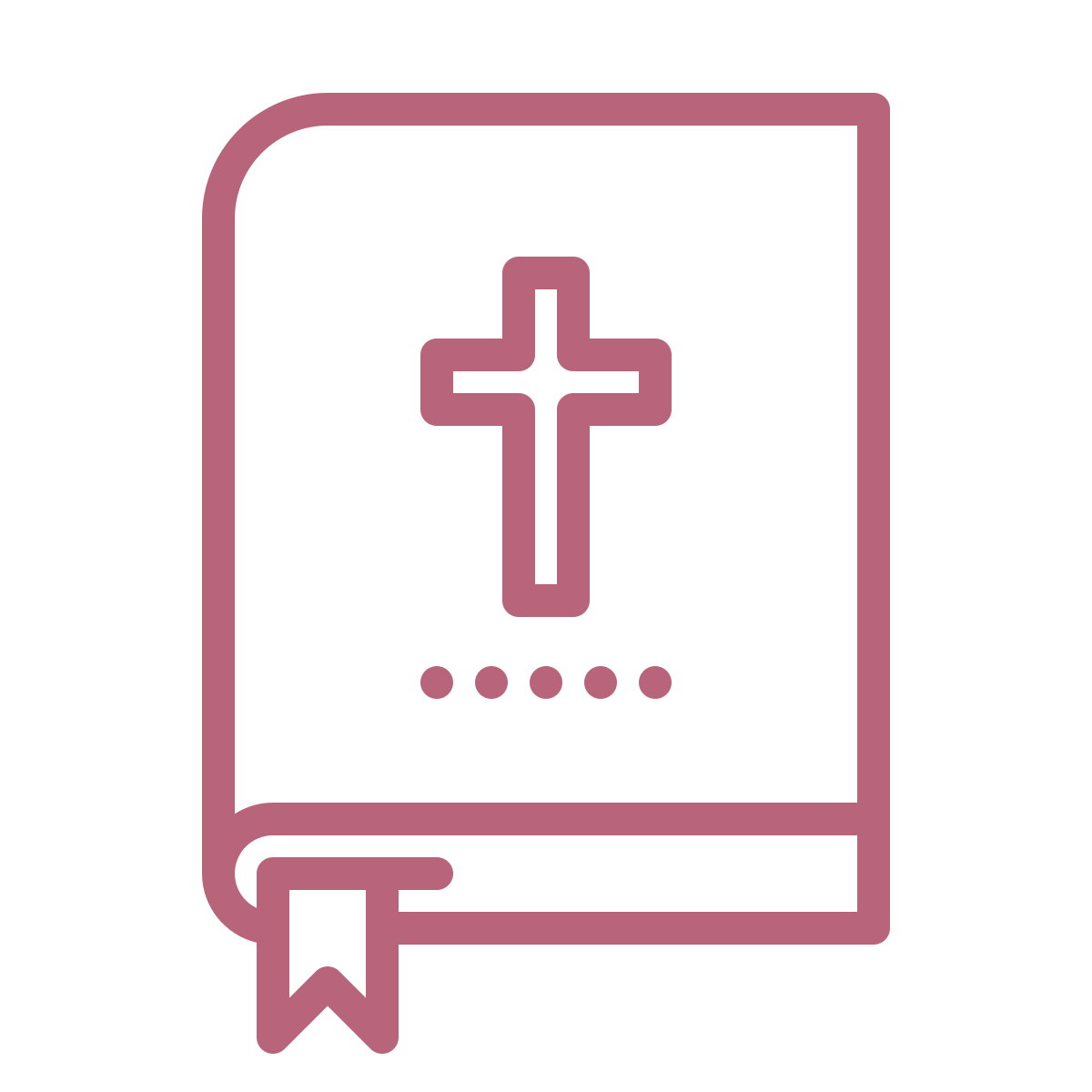 pink bible icon