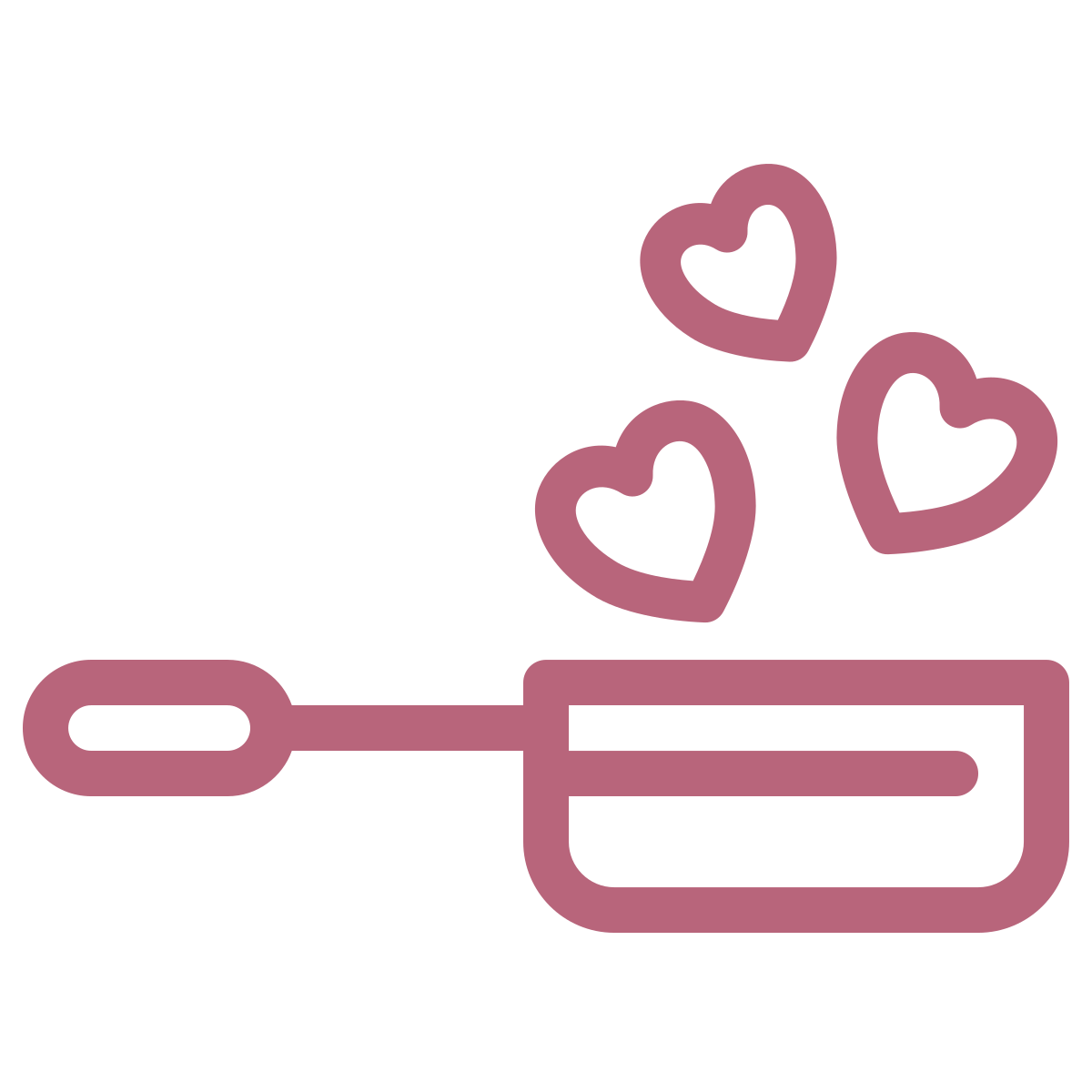 creative arts icon, a pot full of hearts