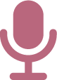 pink icon of a microphone