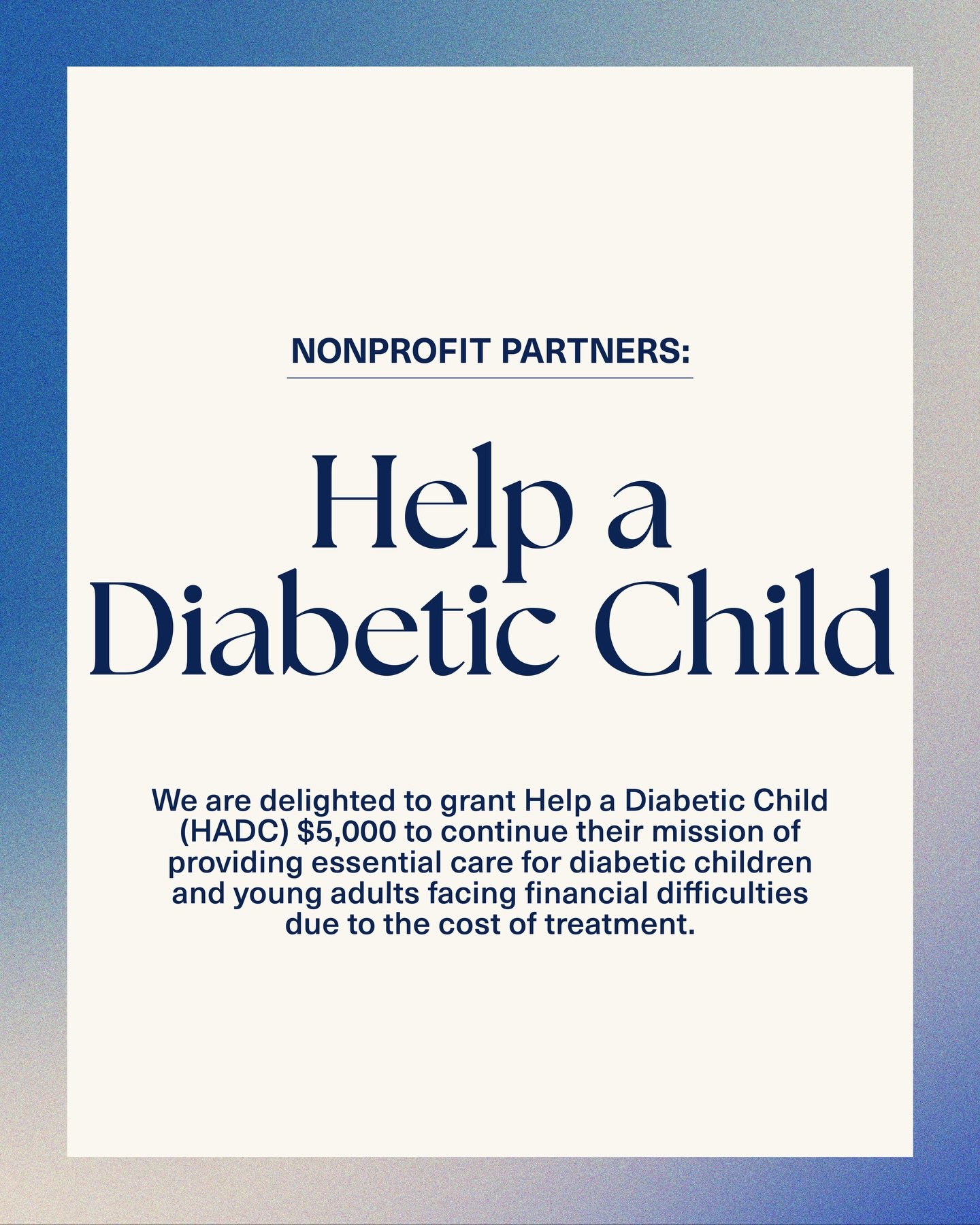 From vital medical supplies such as insulin and test strips, to critical doctor visits for endocrinology and counseling, @helpadiabeticchild is a fantastic and much needed charity that provides essential care for vulnerable children and young adults 