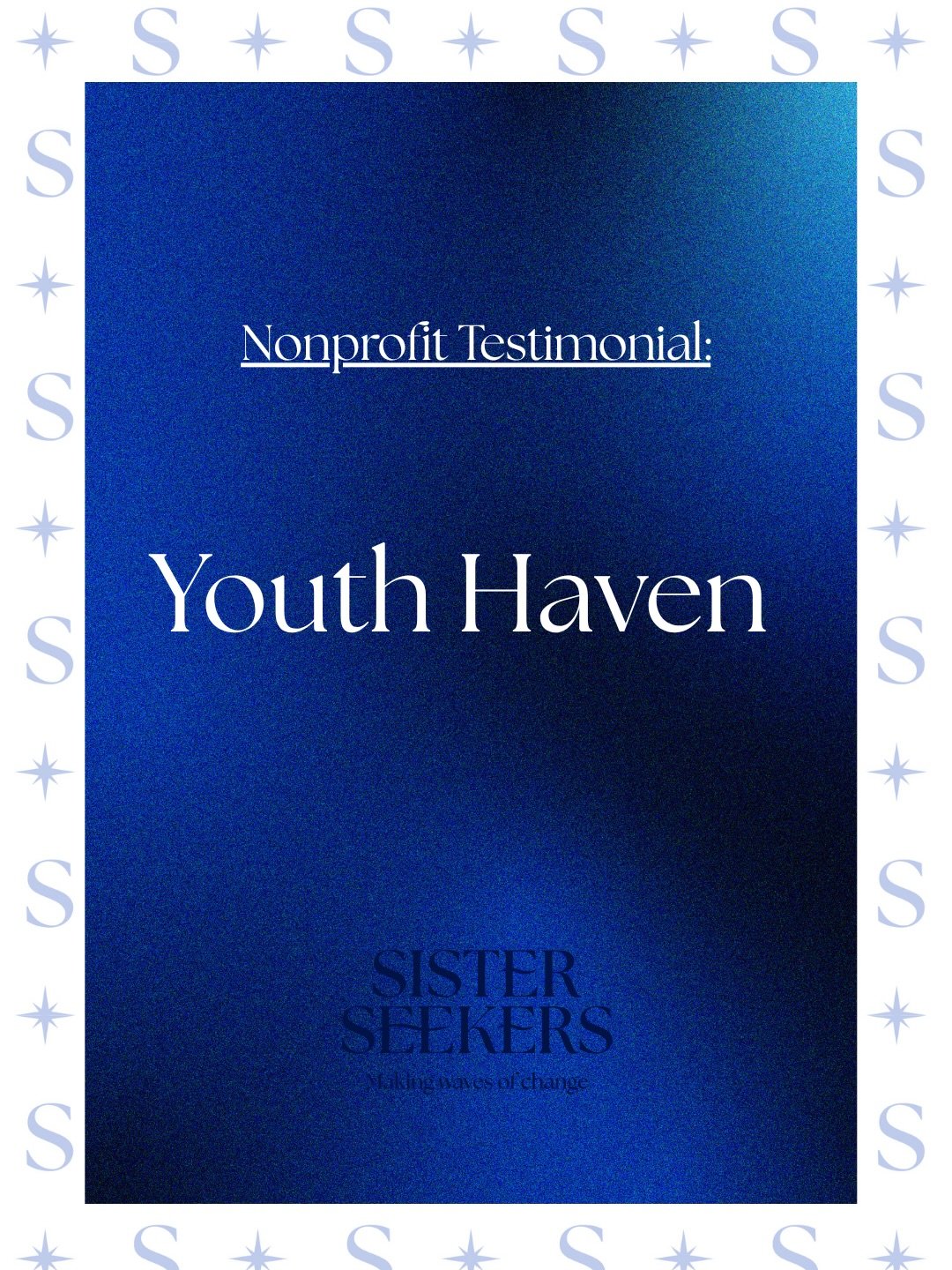Every wave begins with change🌊

We&rsquo;re honored to share this incredible update from @youthhaven following Sister Seekers&rsquo; grant supporting their Independent Living Mentor Program.

When Tracy first arrived at Youth Haven, she was rebuildi