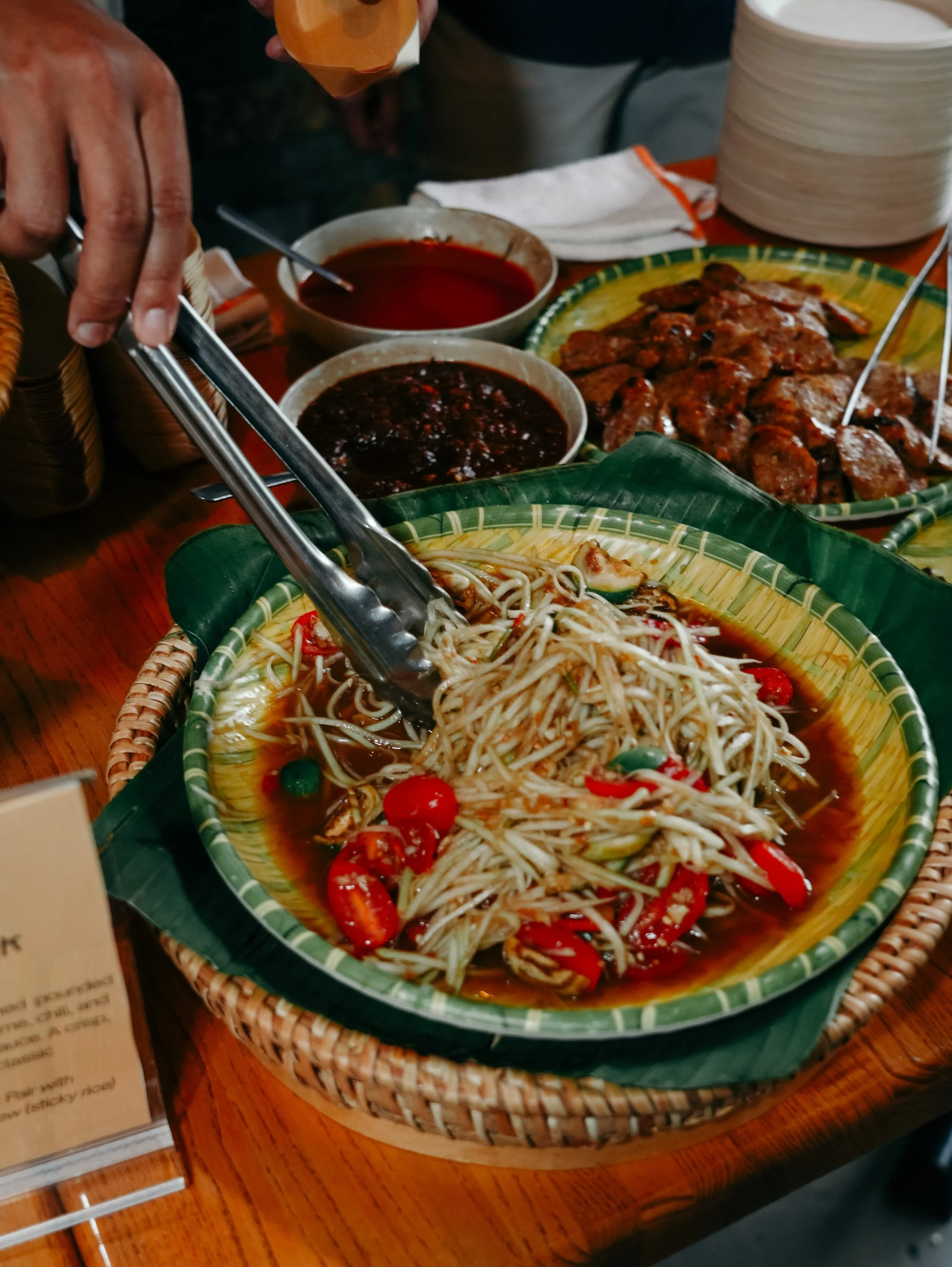 thip khao // find your way to @thipkhaodc on 14th ST NW! another stellar restaurant by @chefseng and co. in celebration of heat, try the papaya salad! one of the best gems in DC! 

enter the raffle and win a $50 gift card during the HEATWAVE DC event