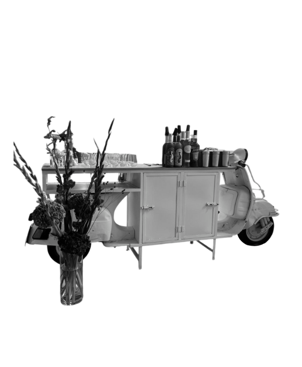 Stilvolle mobile Event-Bar als Teil eines individuell geplanten Eventkonzepts