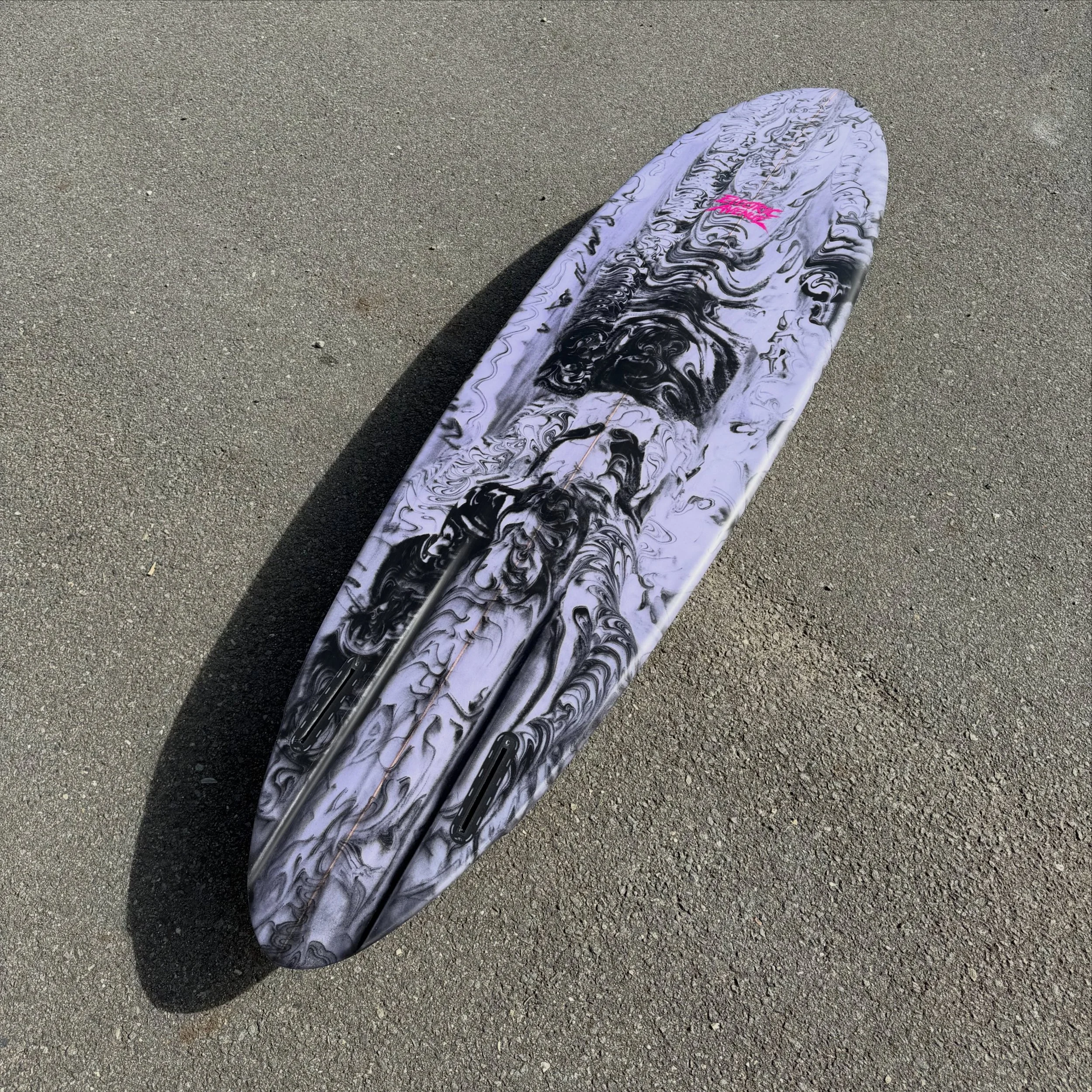 ~ 6'7 x 20 1/4 x 2 3/4 ~

Melted 6'7 slot channel twin pin for Zane