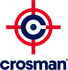 Crosman logo with red target design.