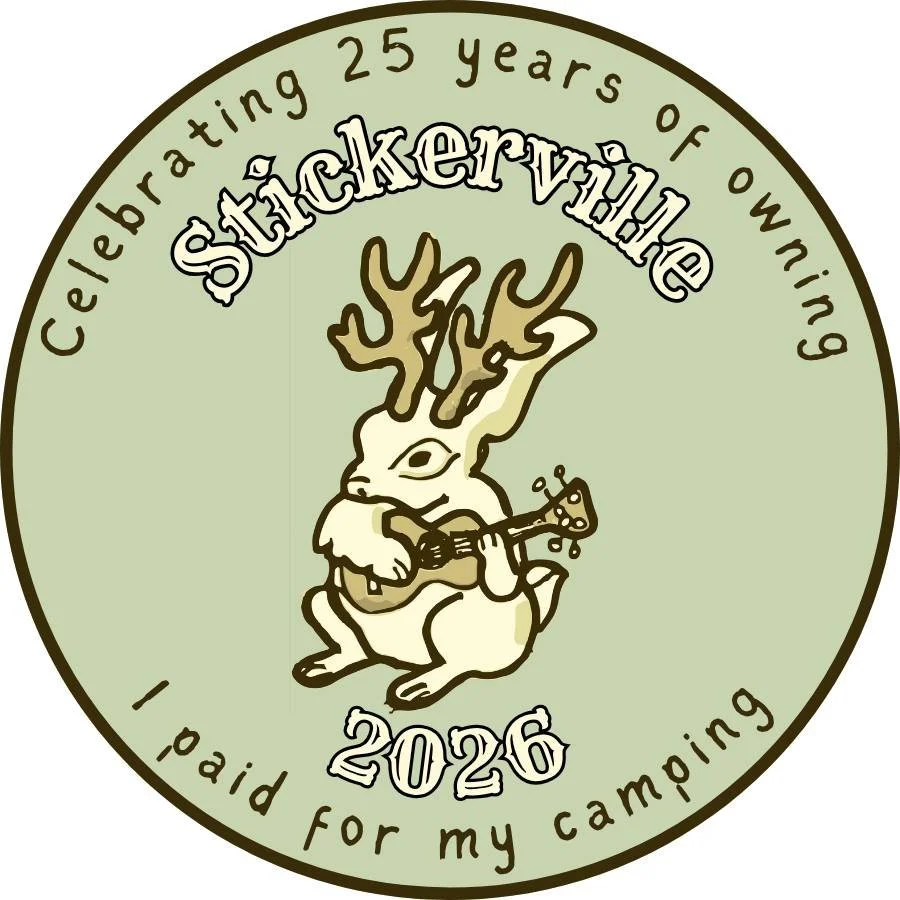 Camping will open on Thursday, June 18th. Due to rising costs, we have had to bump up the price to $12 per person per night. You can pay for camping at https://www.stickervillefiddle.org/pay-for-camping. Be sure to come by the office and get your sti