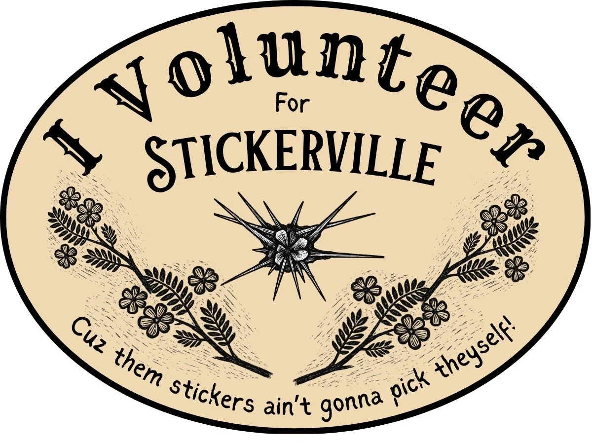 As you all know, Stickerville is run by all volunteers, and there are always things to get done. Please sign up to volunteer if you are interested, and help the wheels to keep on turning. If you are hoping to arrive before Thursday, June 18 you MUST 