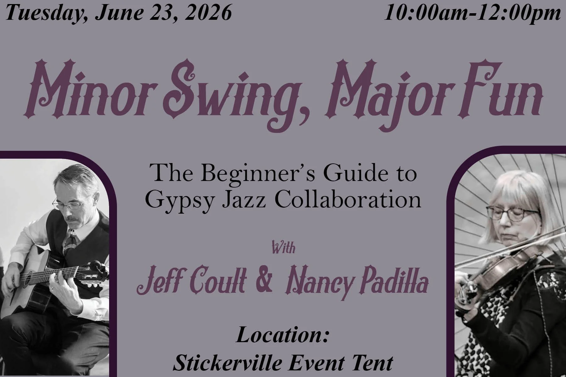 Minor Swing, Major Fun - The Beginner's Guide to Gypsy Jazz Collaboration with Jeff Coult & Nancy Padilla