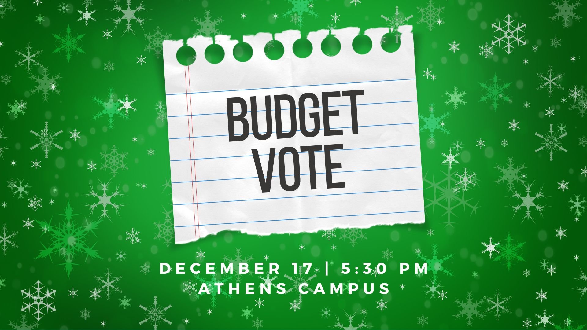 Budget Vote