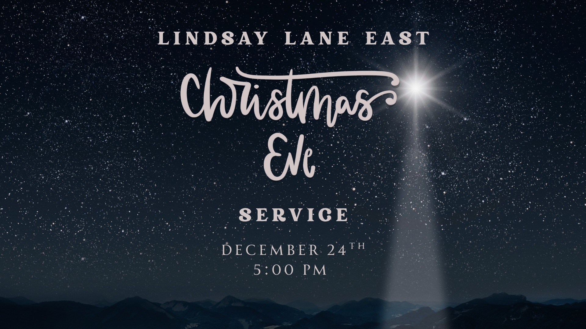 Christmas Eve Service 
