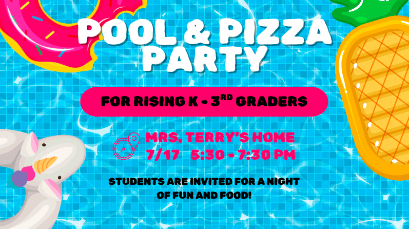Pool and Pizza Party (K-3rd)