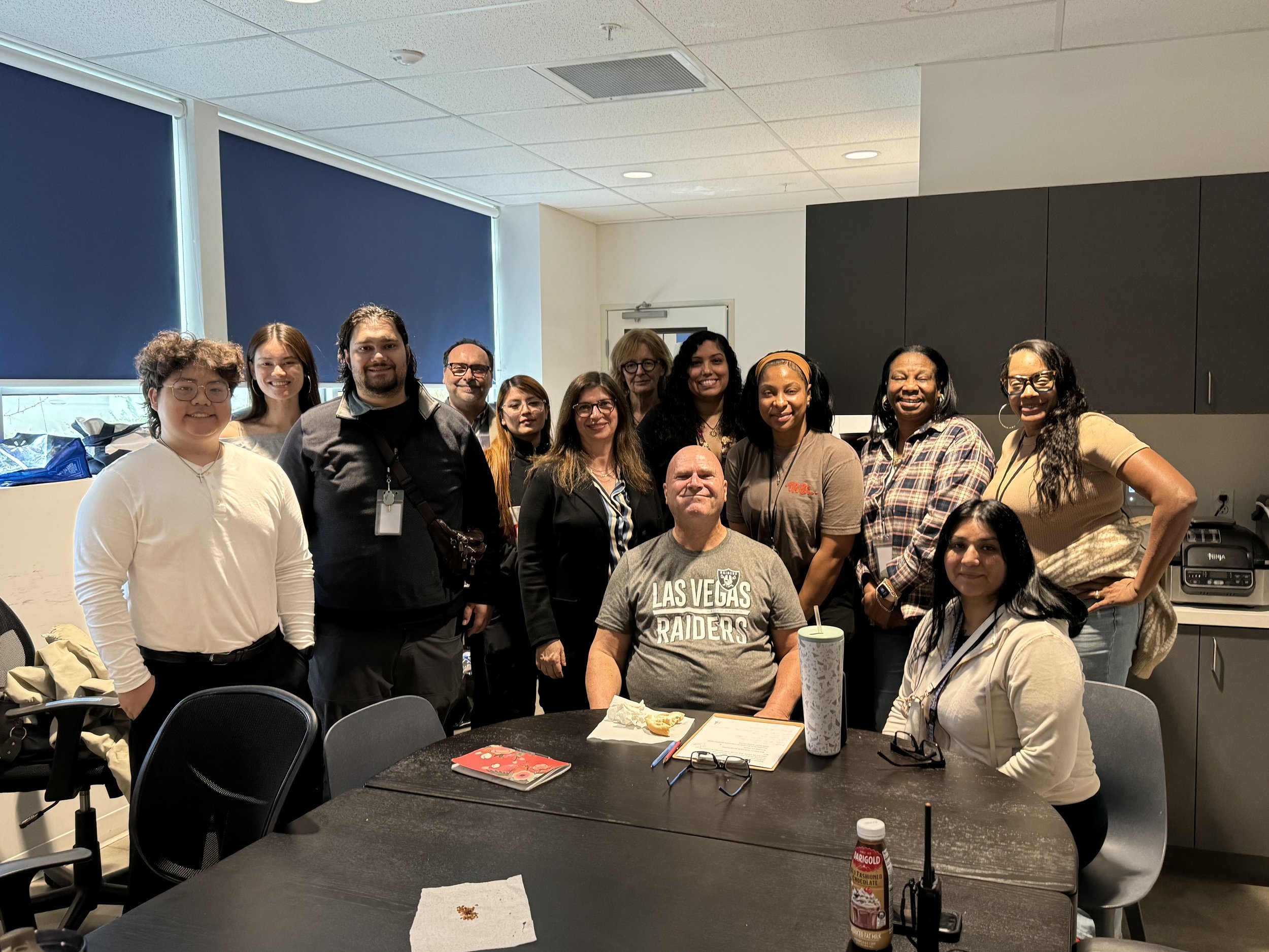 Heart Forward staff, board and interns meet with clinical services team at Project 180