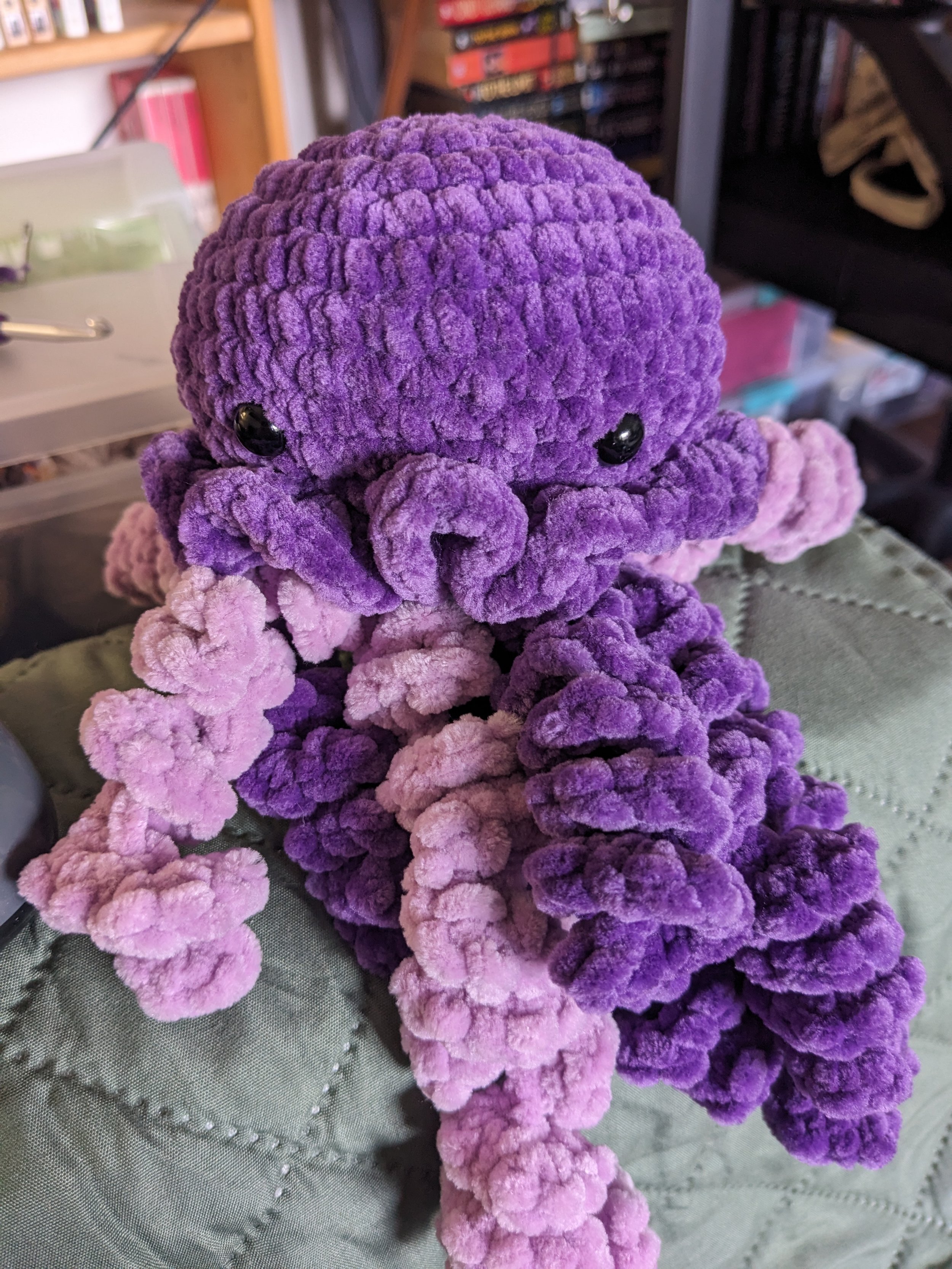 crochet purple jellyfish