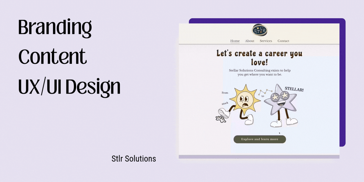 Branding, Content, UX/UI Design for Stlr Solutions