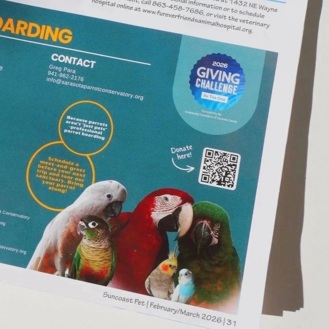Suncoast Pet Magazine Ad