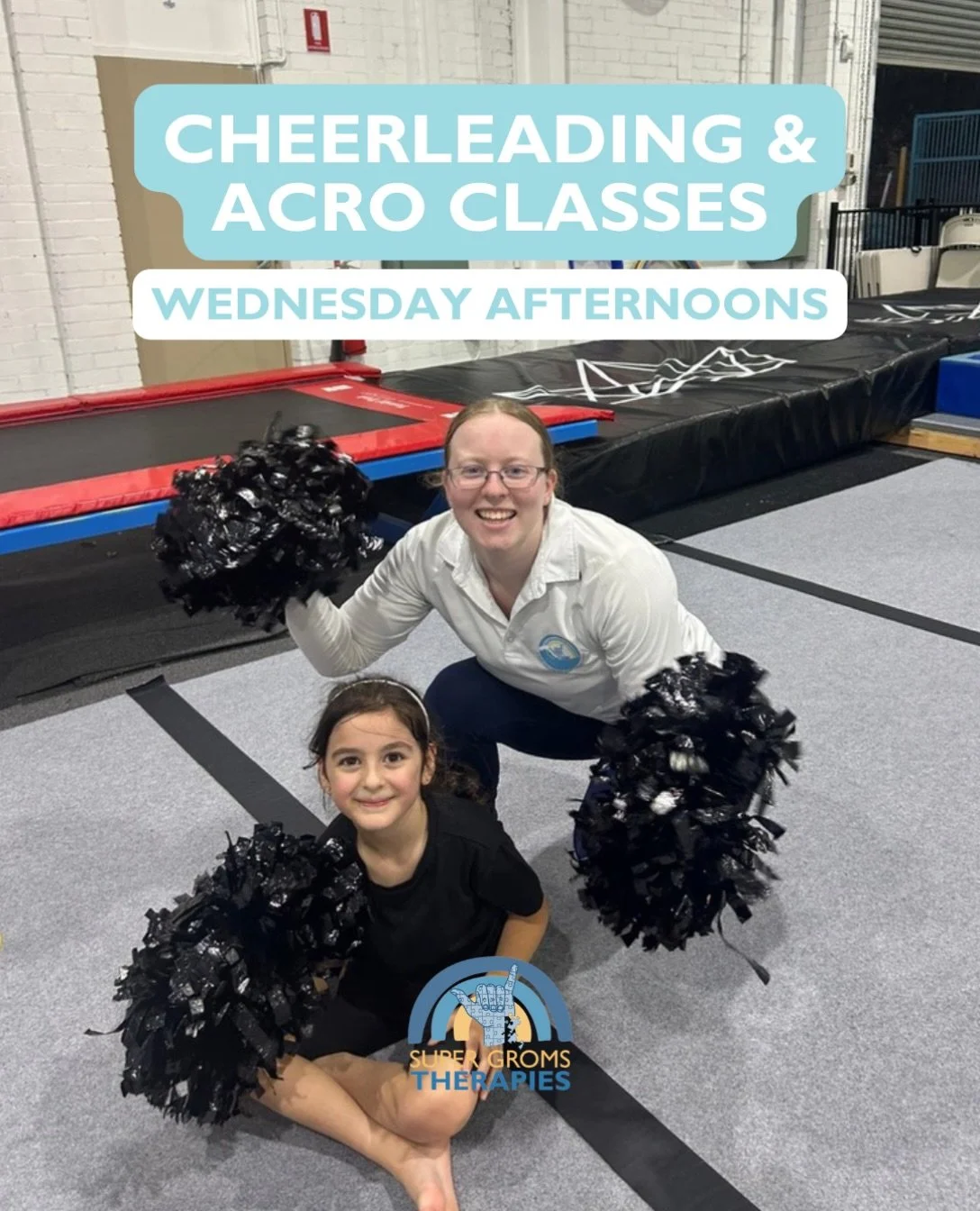 JOIN OUR CHEER &amp; ACRO GROUP

Looking for an inclusive, high-energy program for your child? We&rsquo;ve teamed up with Shire Elite Cheerleading to host All Abilities Cheer &amp; Acro.

Program Highlights:
 * Mix of gymnastics, cheer, and movement
