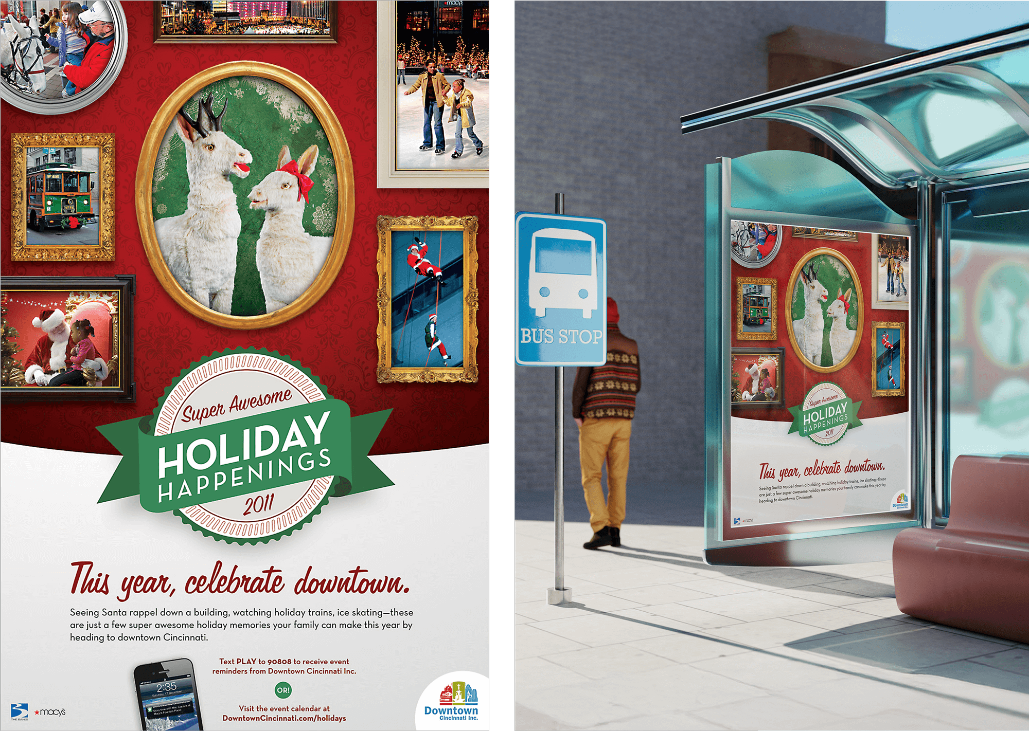 "2011 Holiday Happenings" Promotional Poster, Downtown Cincinnati, Inc.