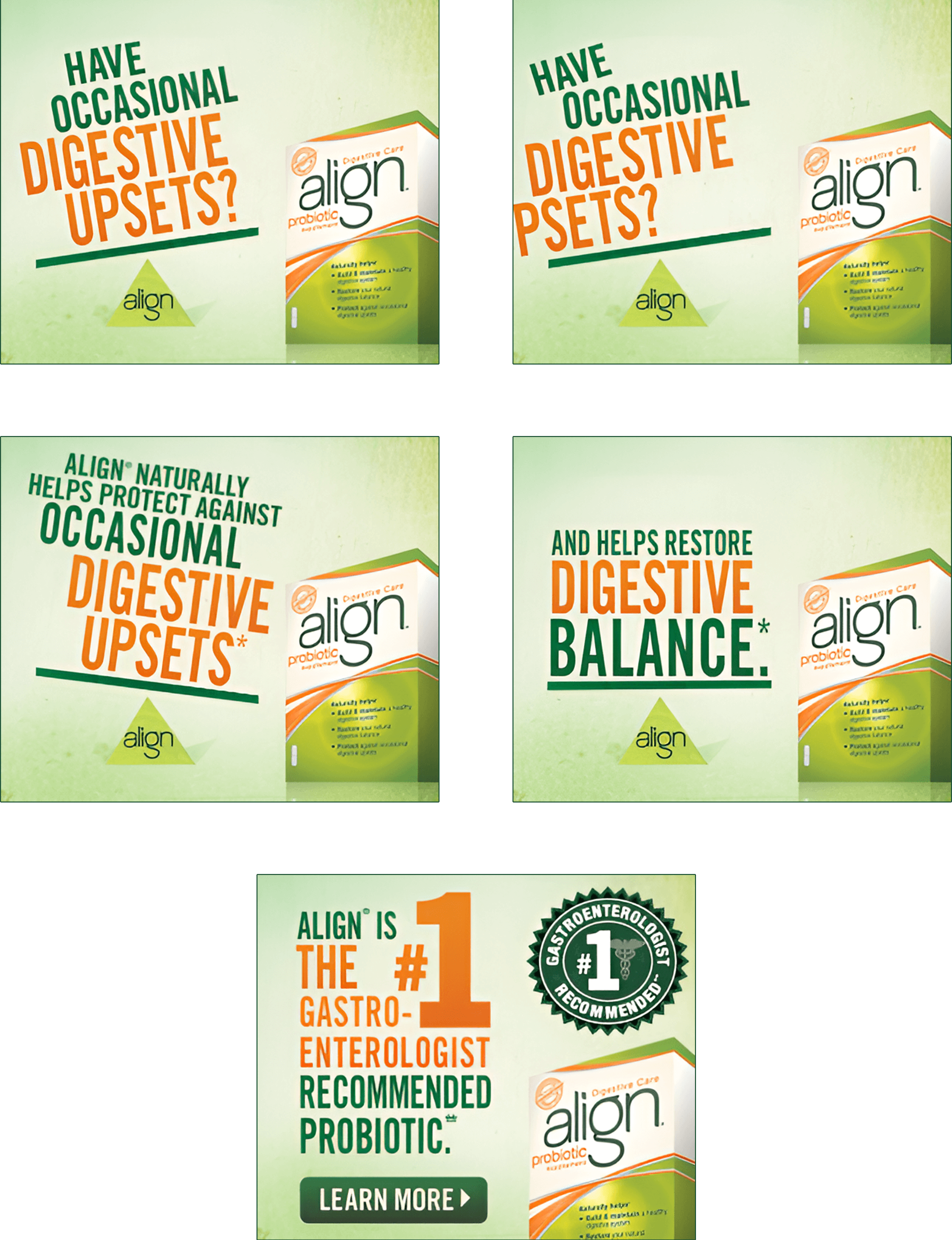 Align Probiotic "Digestive Balance" Animated Web Banner, P&G