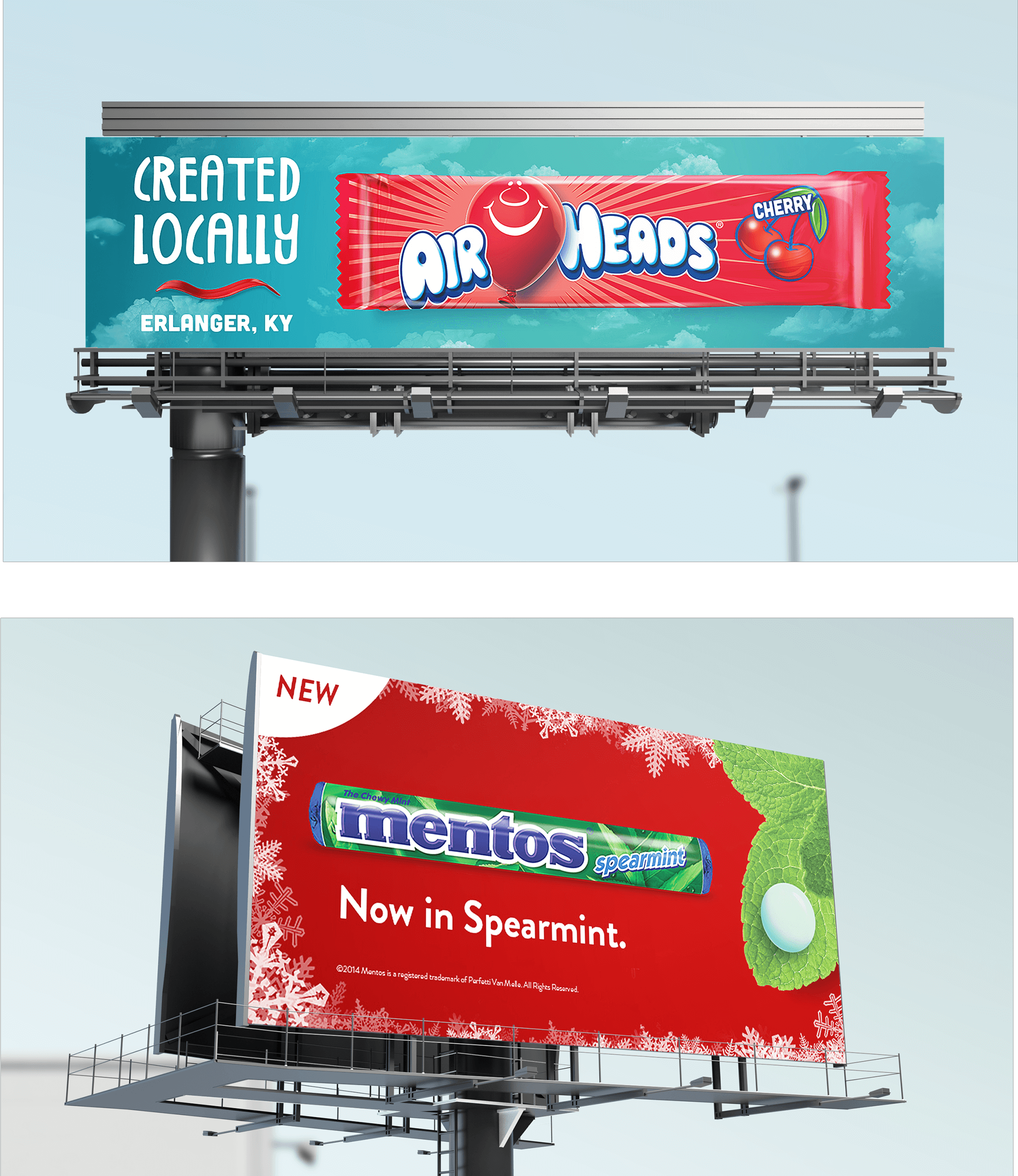 Airheads and Mentos OOH, Perfetti Van Melle