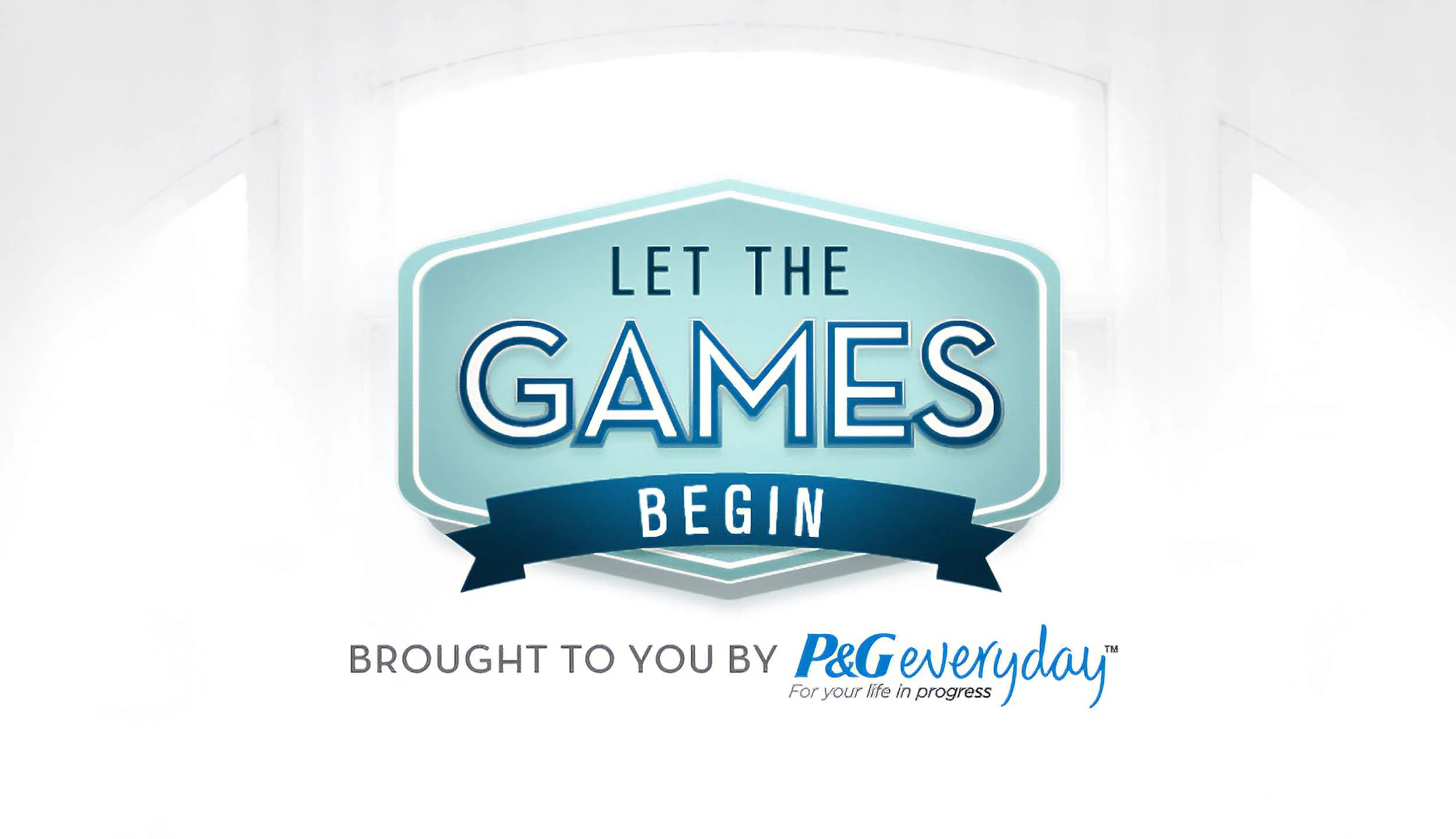 Logo for the P&G Everyday "Let the Games Begin" Sweepstakes, P&G