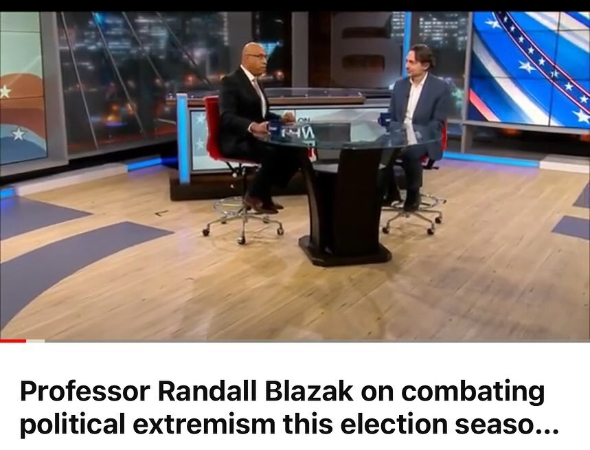 Sure in this election yr there are serious divisions threatening our society. Yet Dr @blazakr reminds incitement to violence is a proven tactic for rallying support for political extremism. We can learn ways to express our views w/out 📈risk of viole