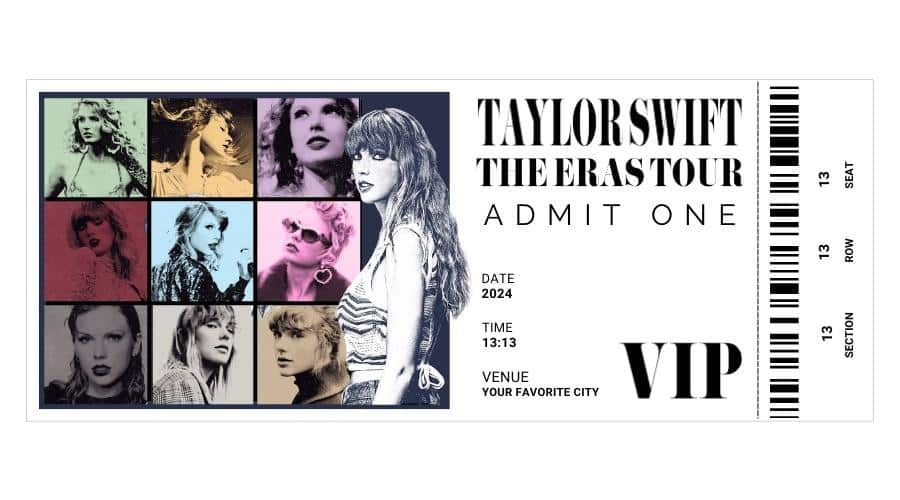 Taylor Swift SWIFTMAS VIP Ticket