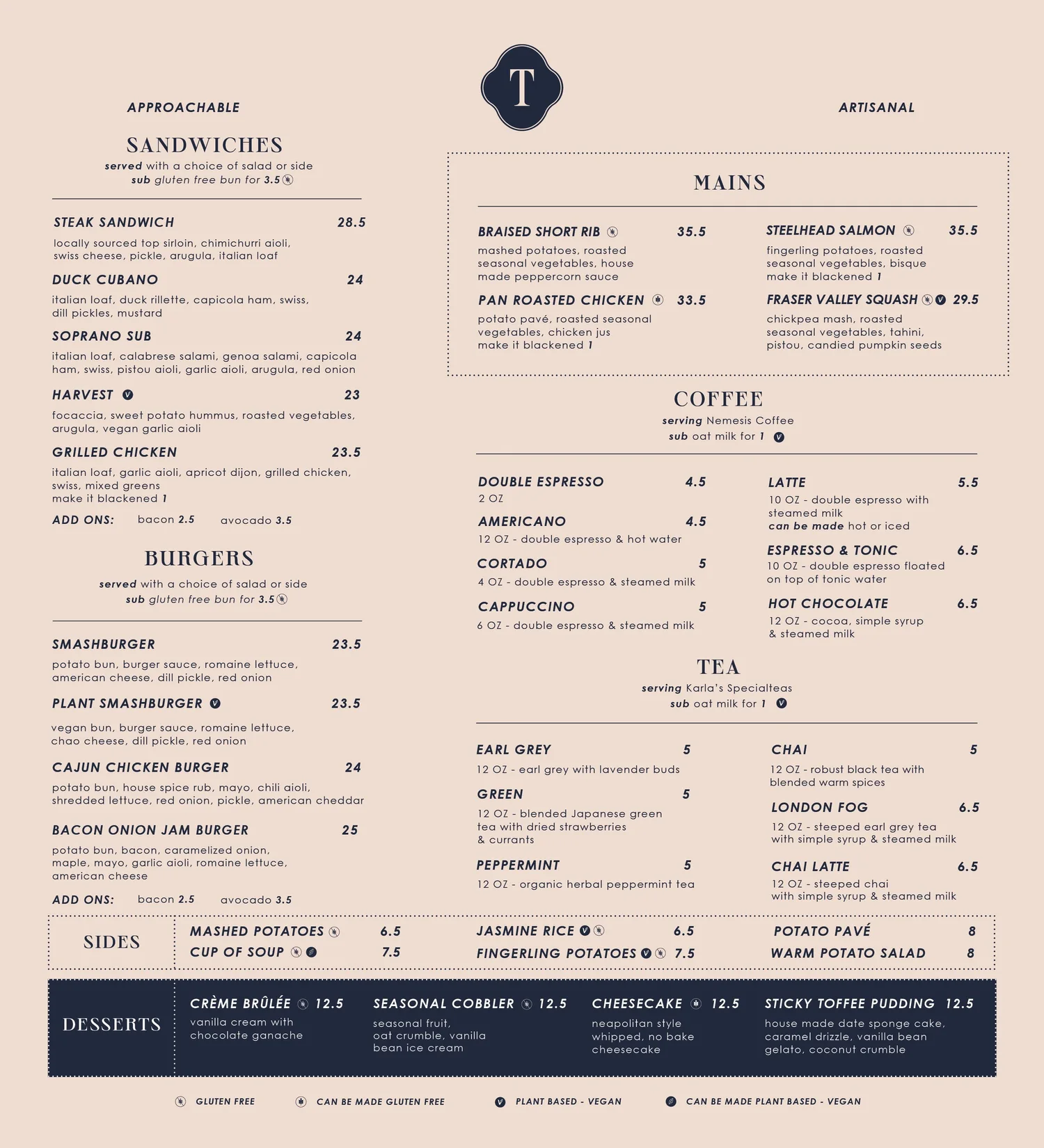 food — The Table Bistro