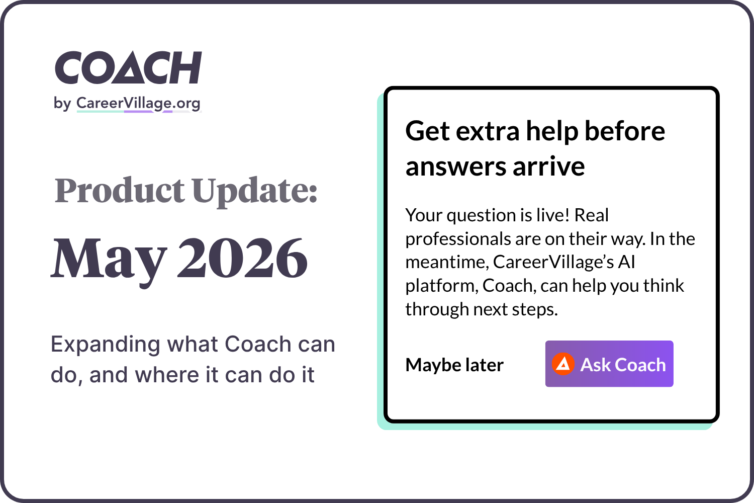 Coach Product Update: May 2026