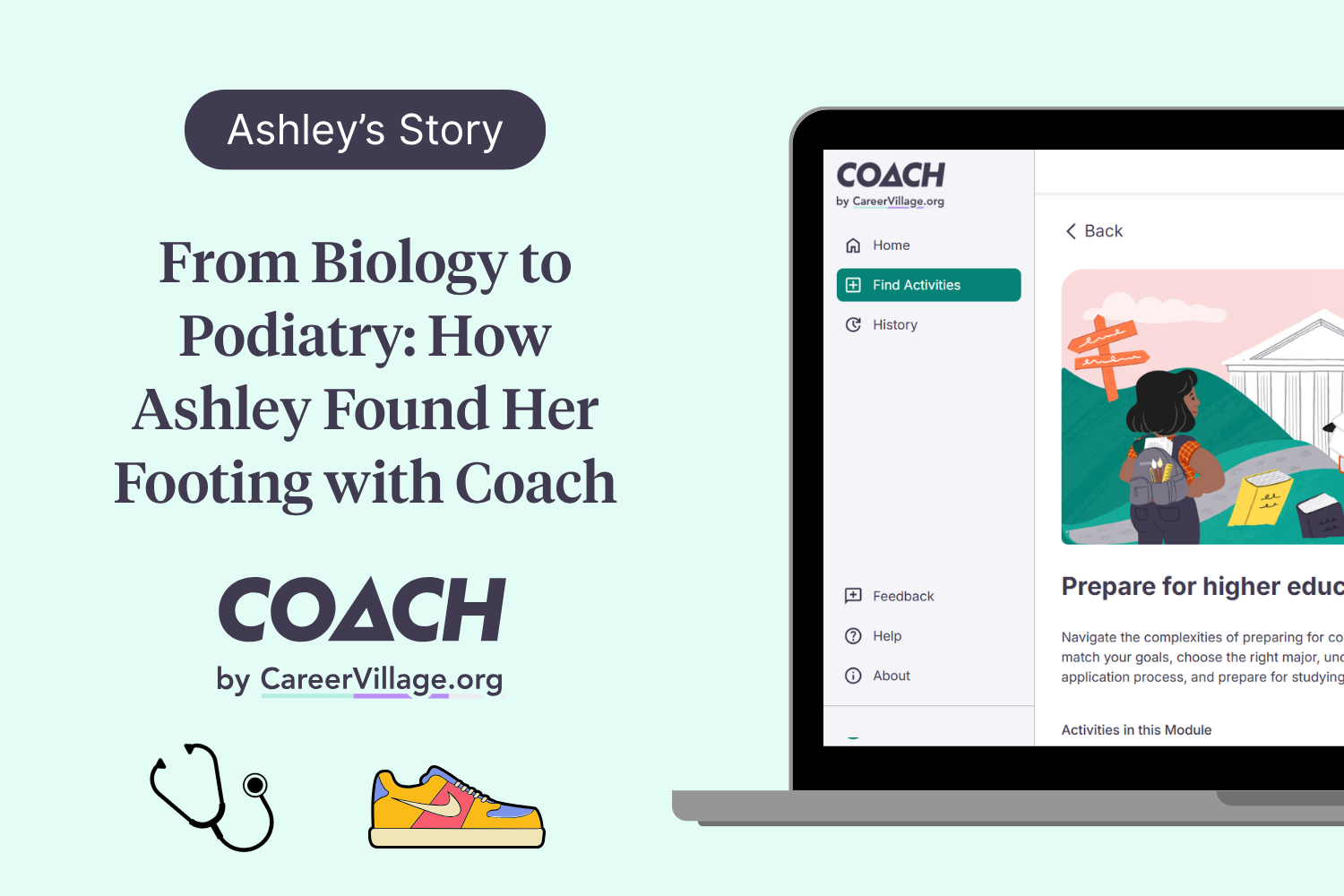 From Biology to Podiatry: How Ashley Found Her Footing with Coach