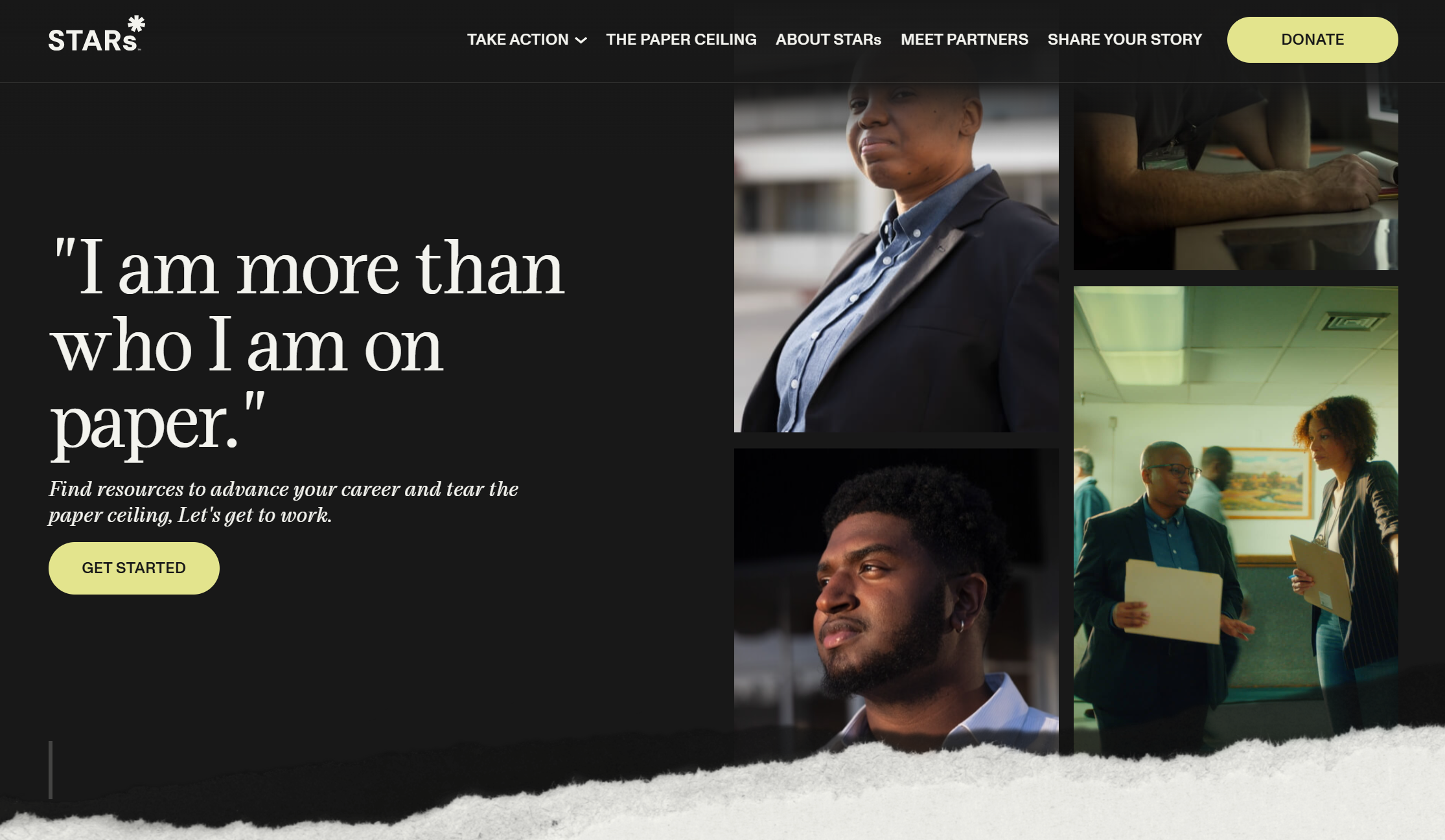 Tear the Paper Ceiling website screenshot