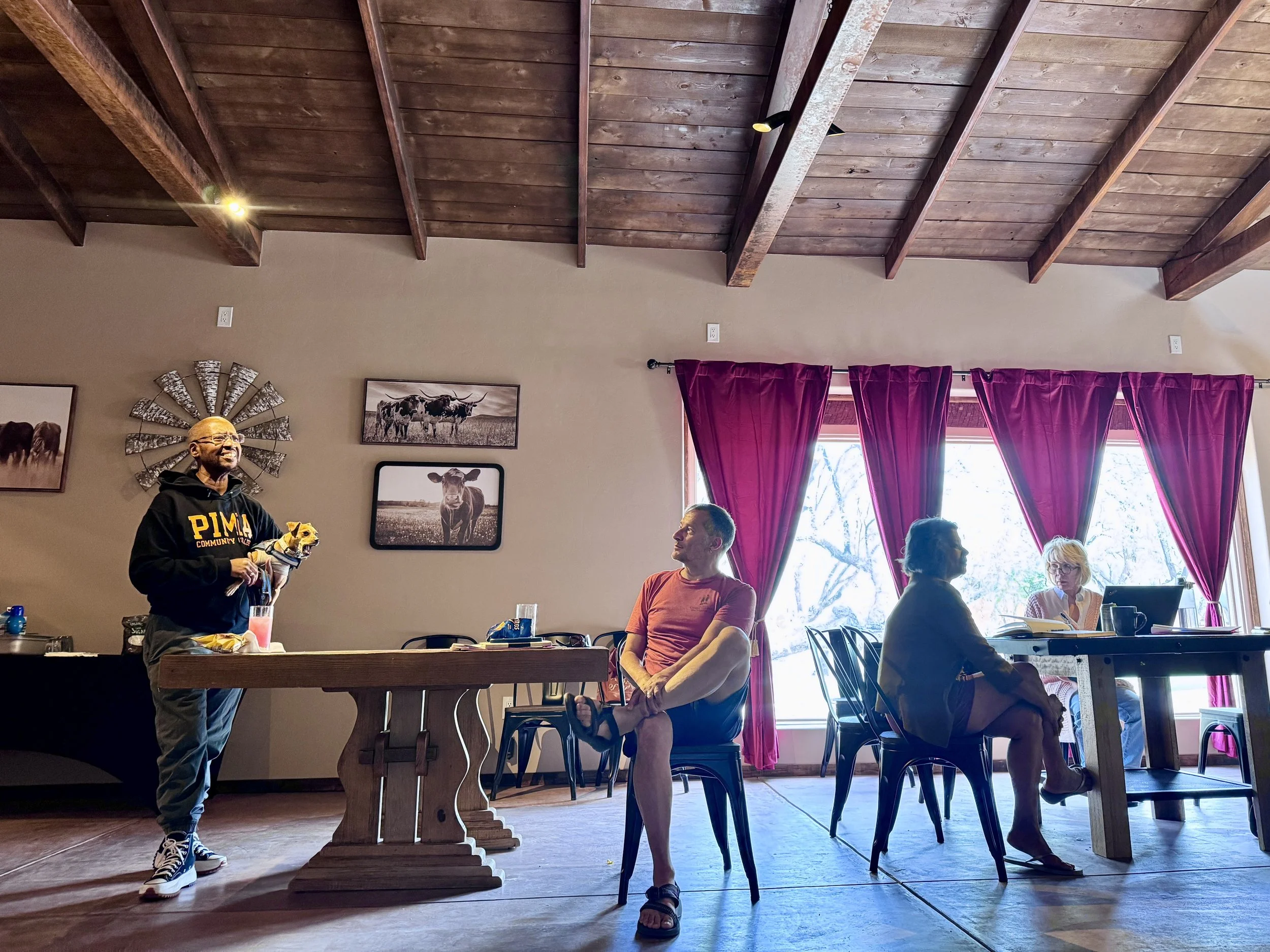People in the main room 