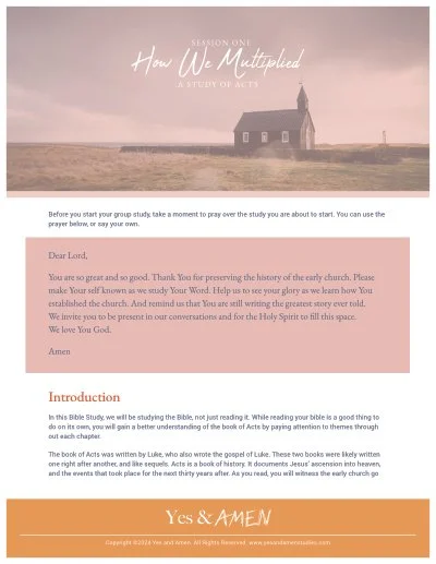 How We Multiplied - Session 1 — Yes and Amen