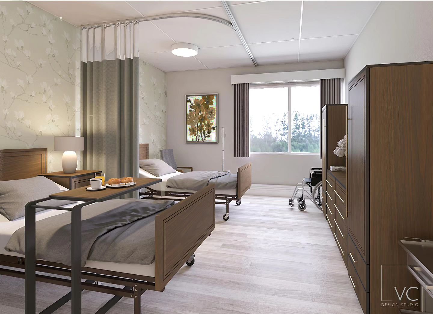 Residents room 
#residentroomdesign #healthcaredesign #Healthcareinteriordesign #rehabcenterinteriordesign