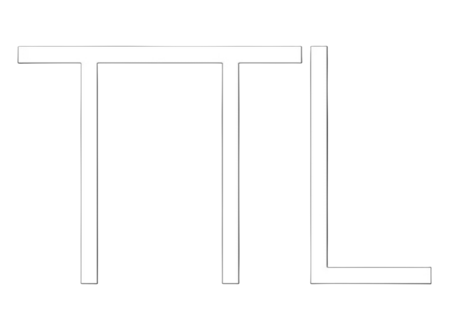 "TTL" text in white on black background