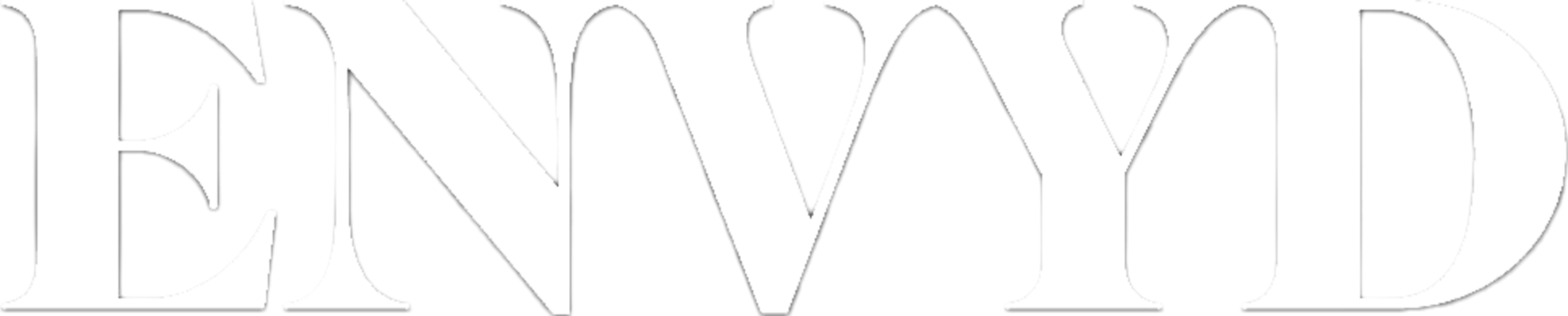 White text 'ENVYD' on black background