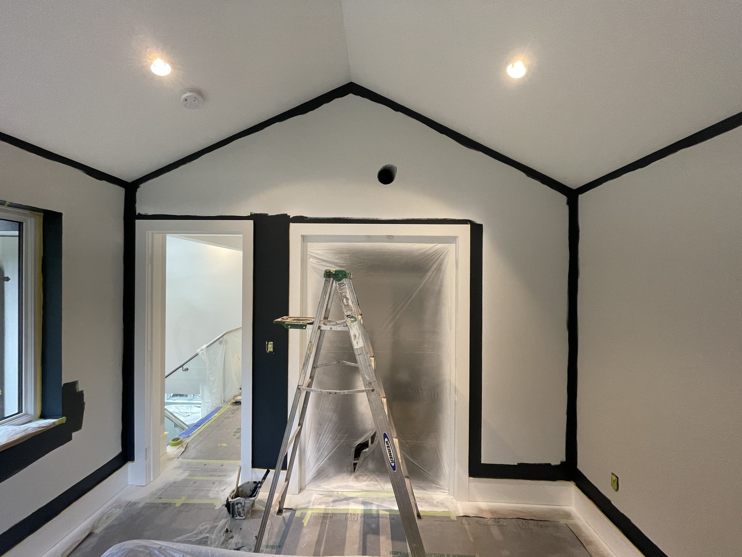 interior repaint North Vancouver, full interior repaint, spray painting, North Vancouver painters